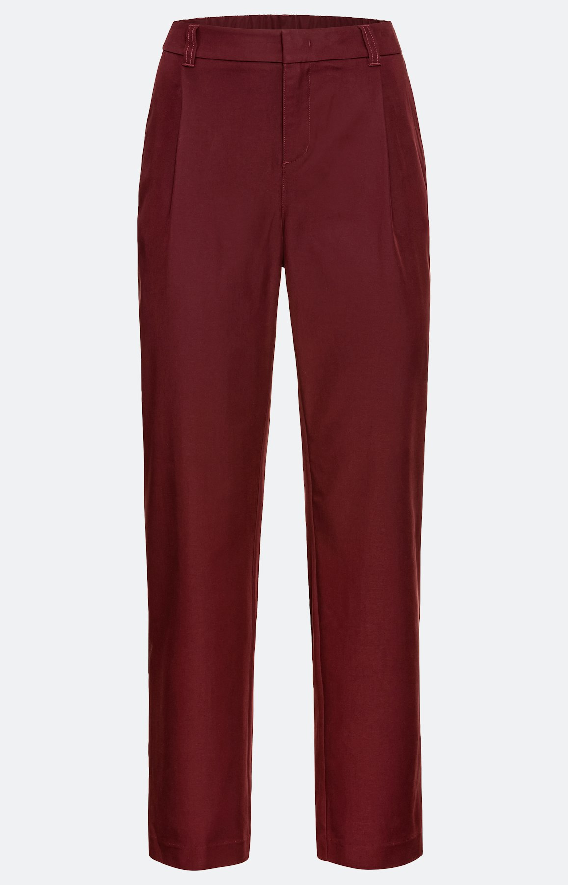 Modieuze sigarettenbroek met plooien