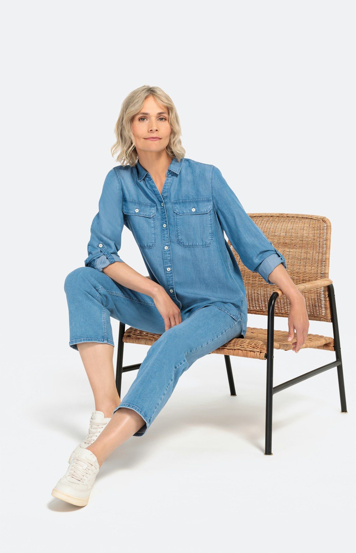 Gerade geschnittene Stretch-Jeans 26inch