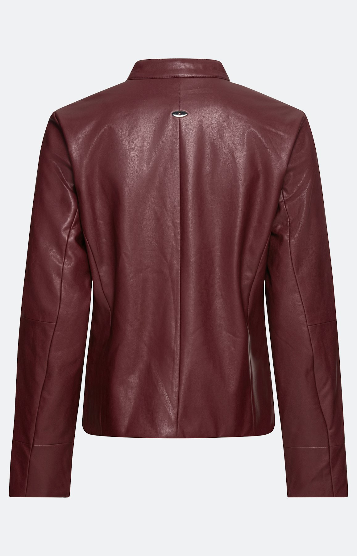 Kunstlederjacke mit Stehkragen