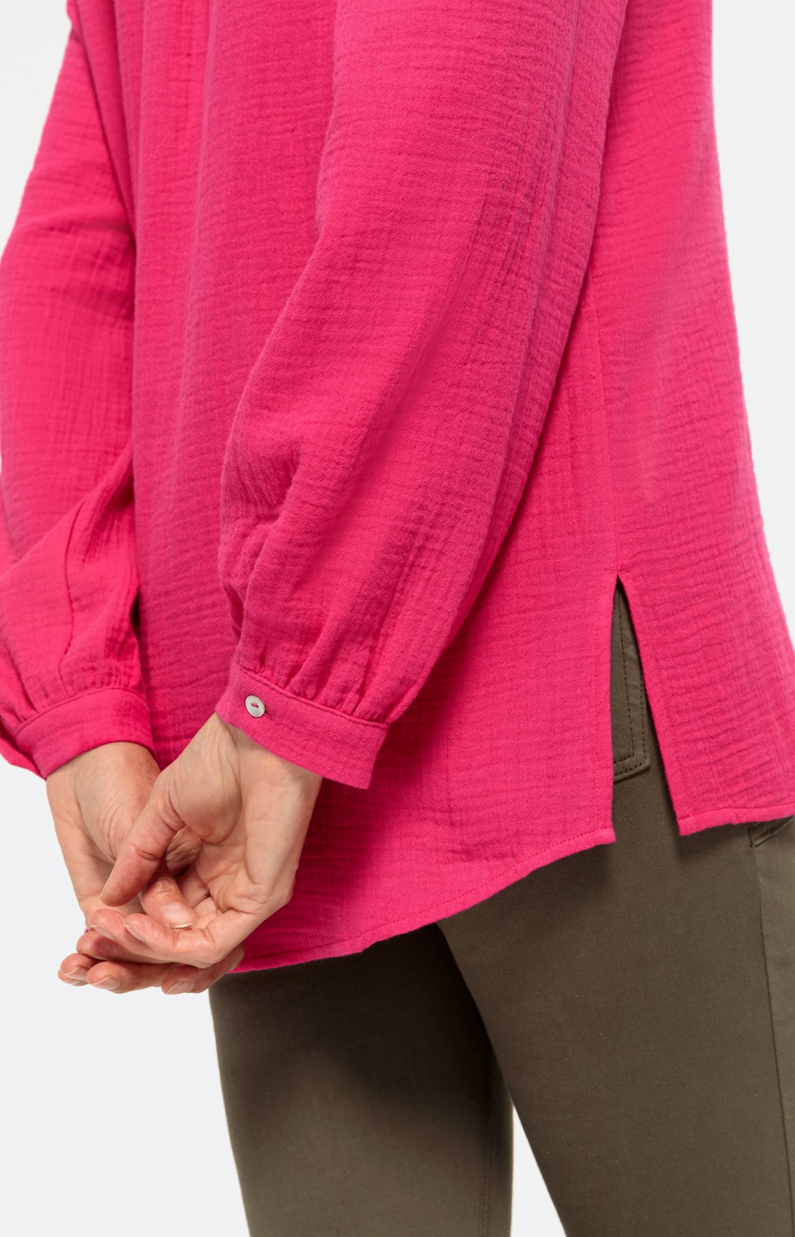 Hemdbluse aus Musselin