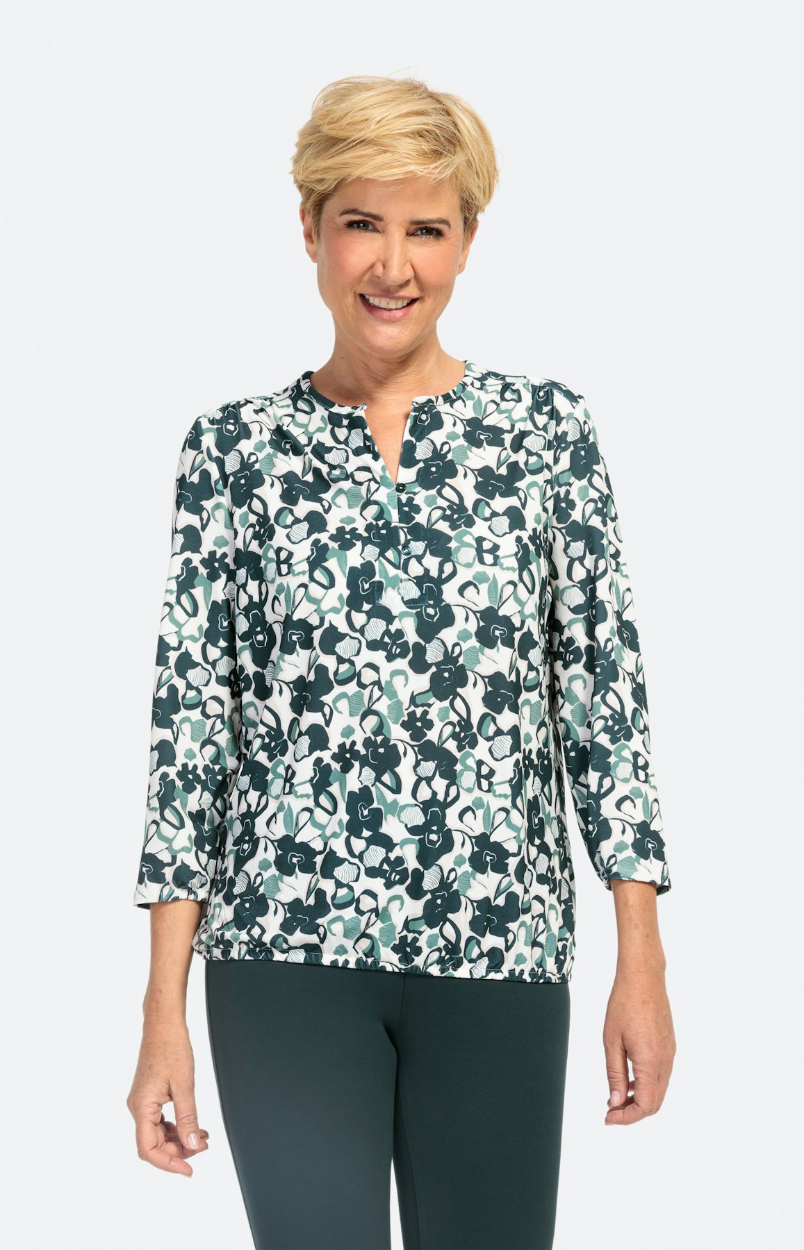 Leichte Bluse mit 3/4-Arm