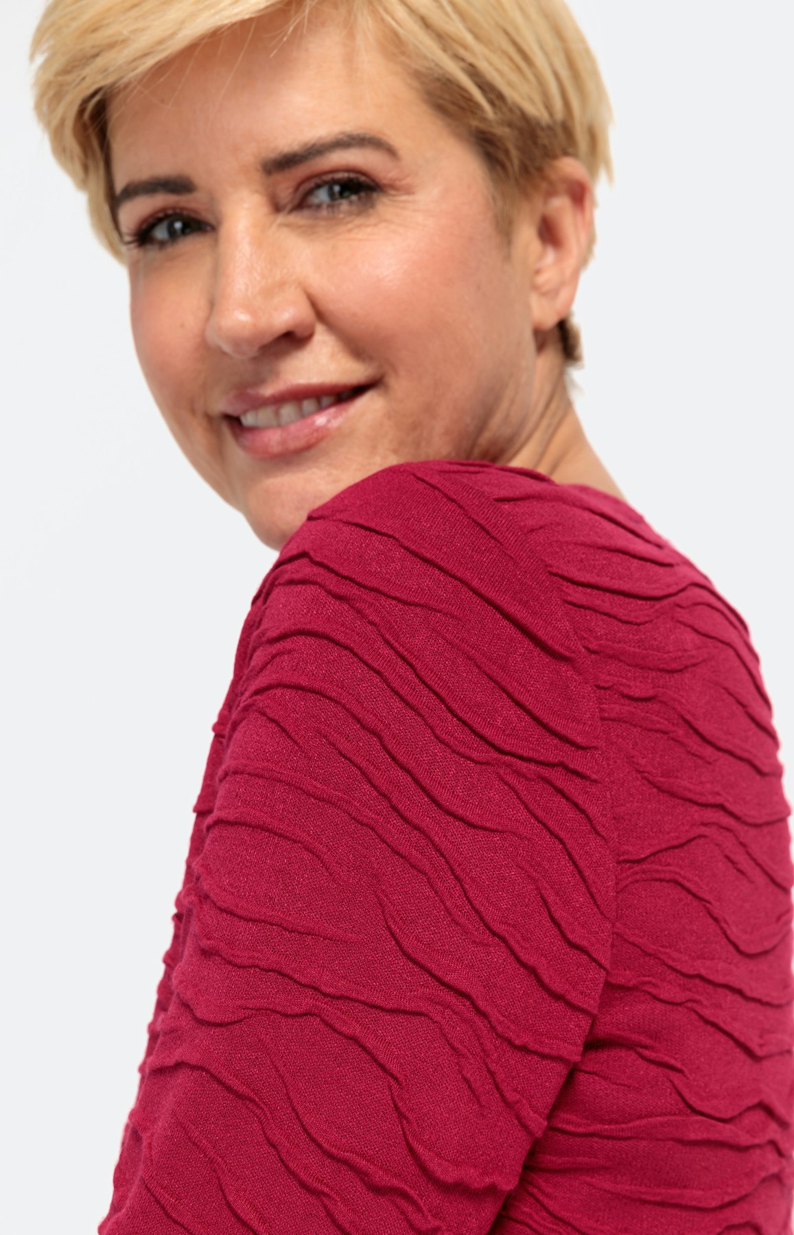 Strukturiertes Langarmshirt