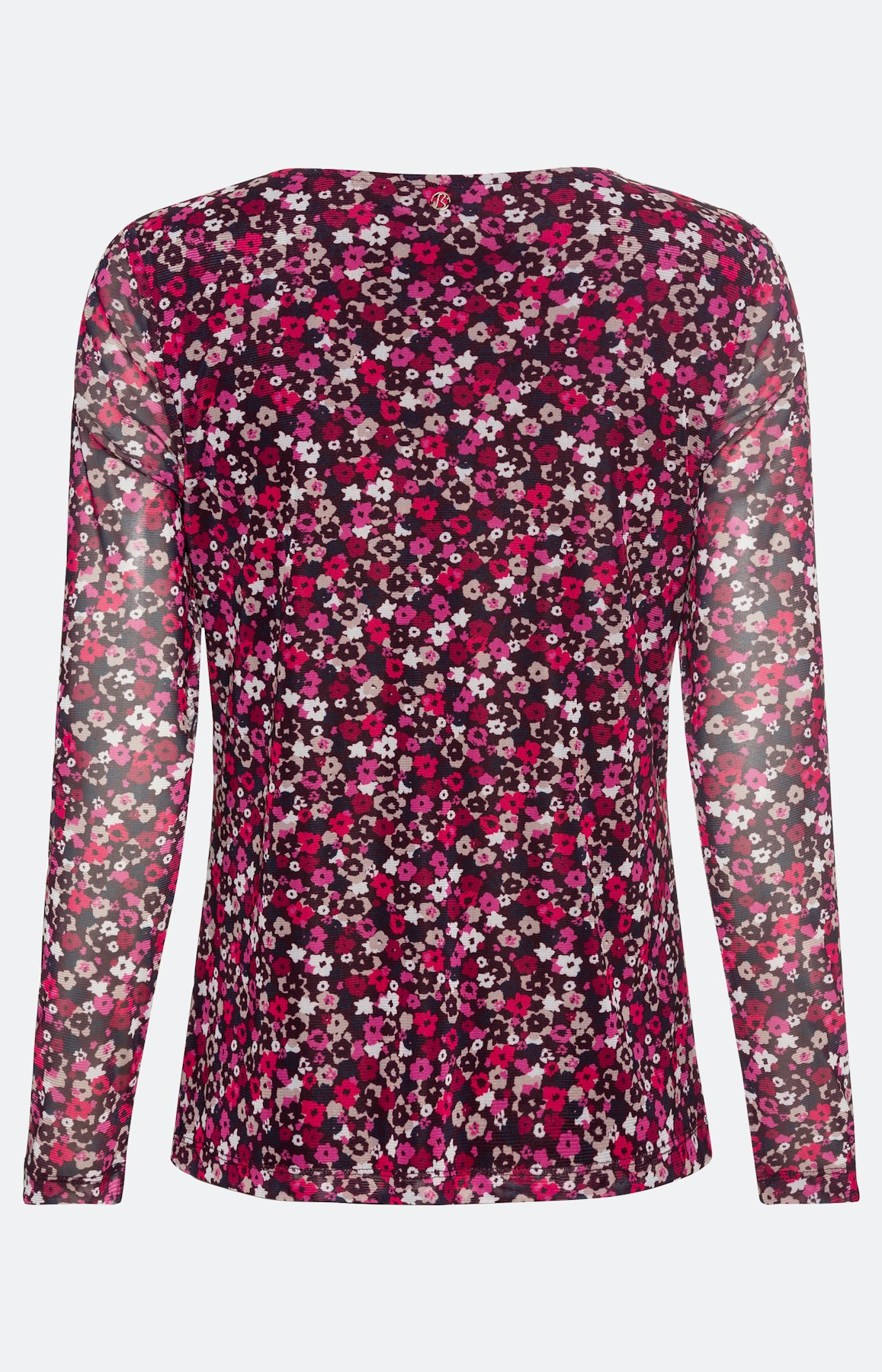 Mesh-Shirt mit langem Arm