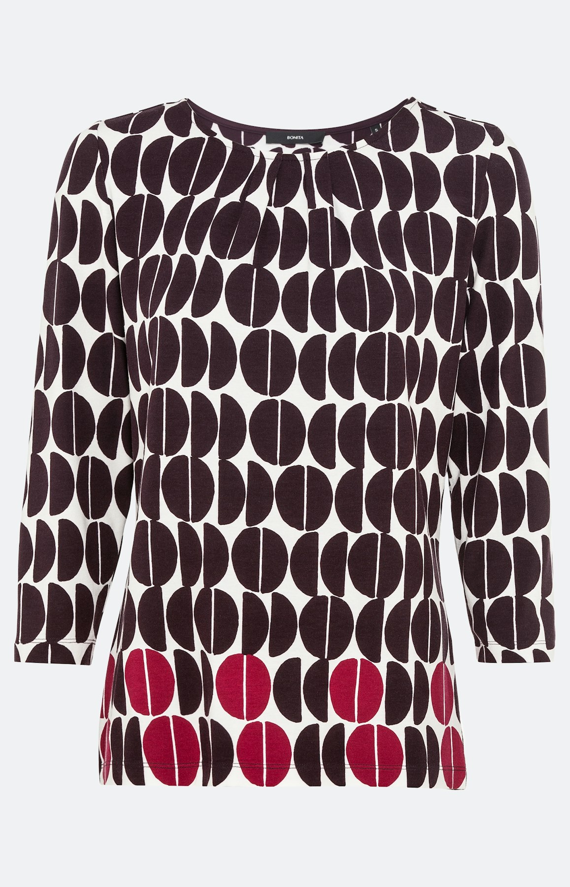 Bedrucktes Shirt mit 3/4-Arm