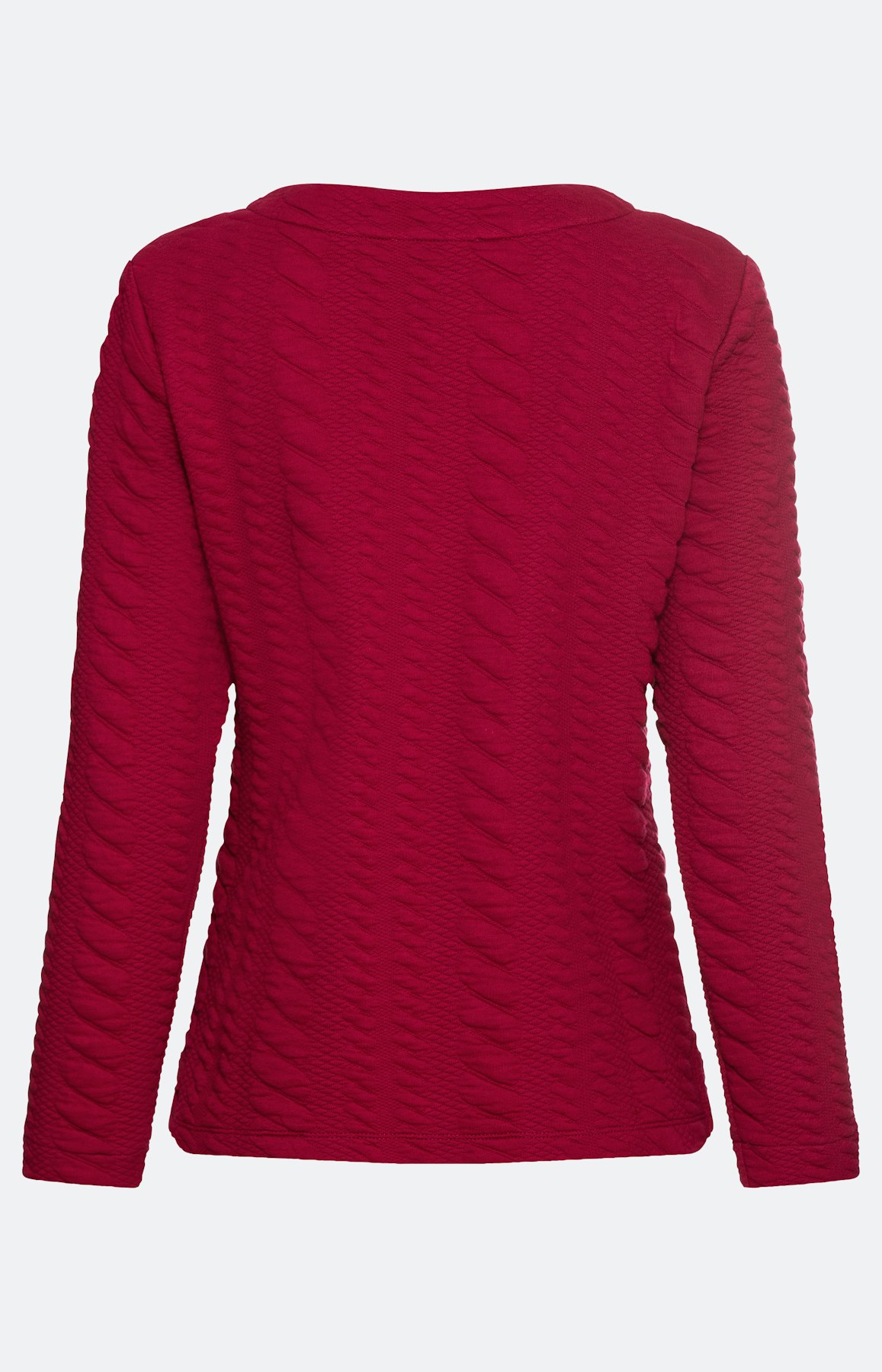 Strukturiertes Sweatshirt mit langem Arm