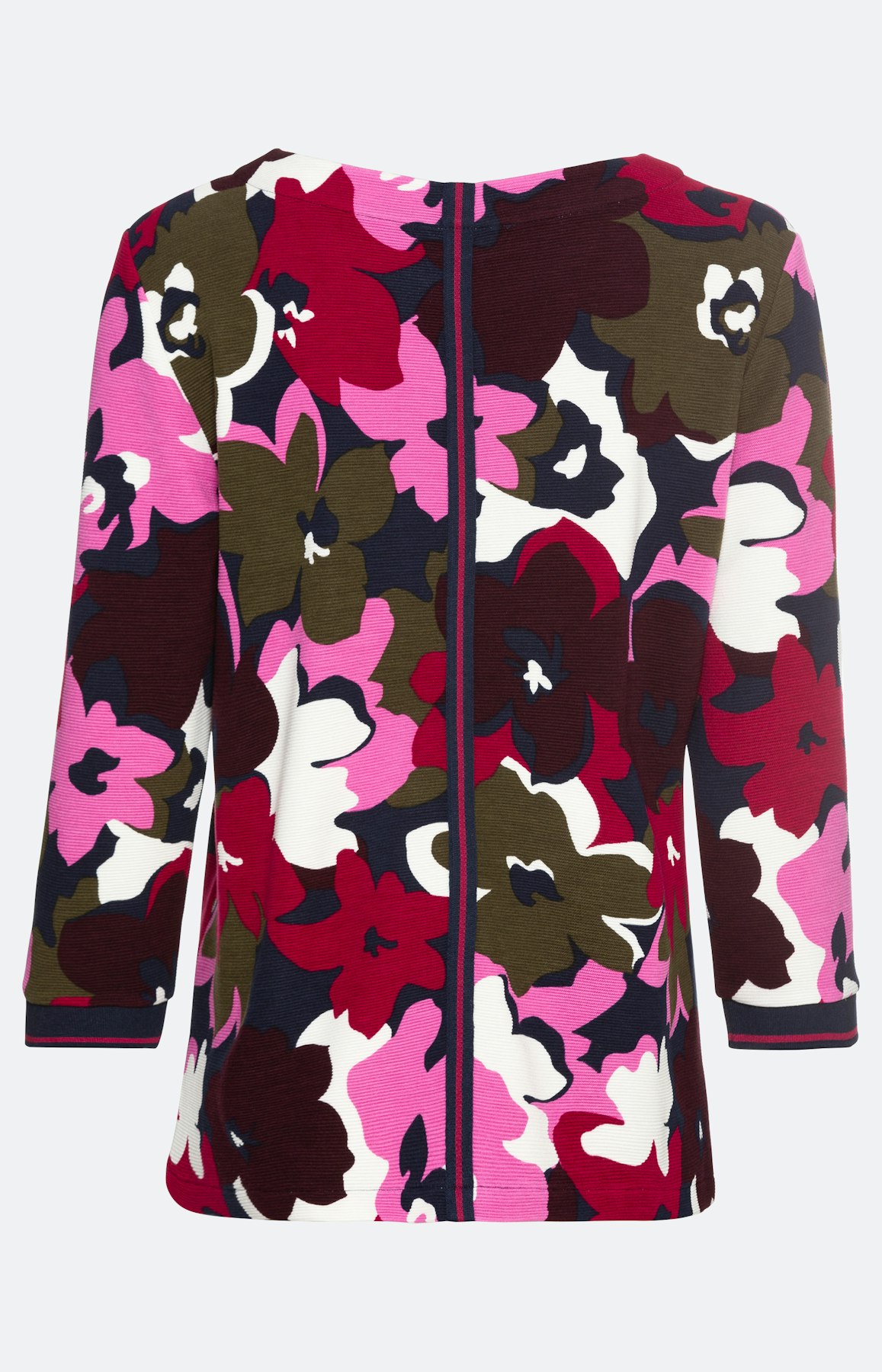 Sweatshirt mit 3/4-Ärmel und Rippbund