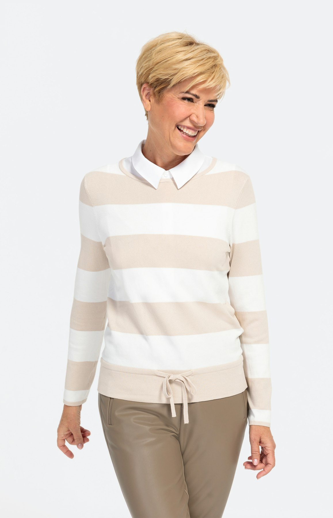 Langarm-Sweatshirt mit Tunnelzug