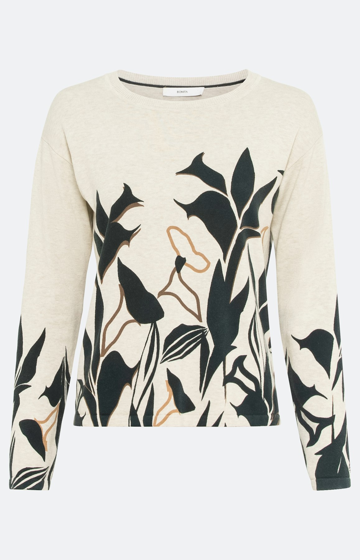 Bedruckter Pullover mit langem Ärmel