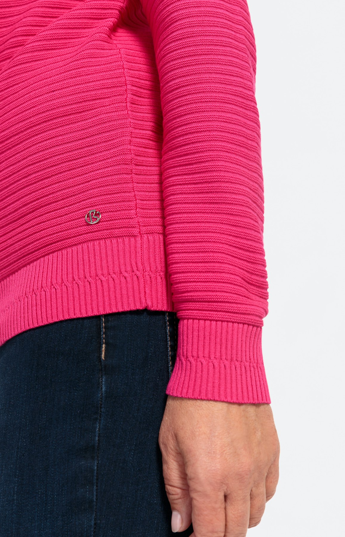 Pullover mit Boot-Ausschnitt und 1/1-Arm