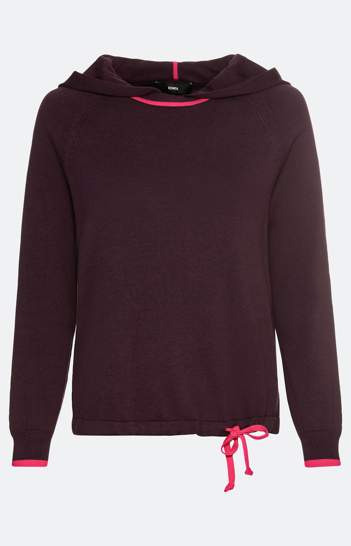 Langarm-Pullover mit Kapuze