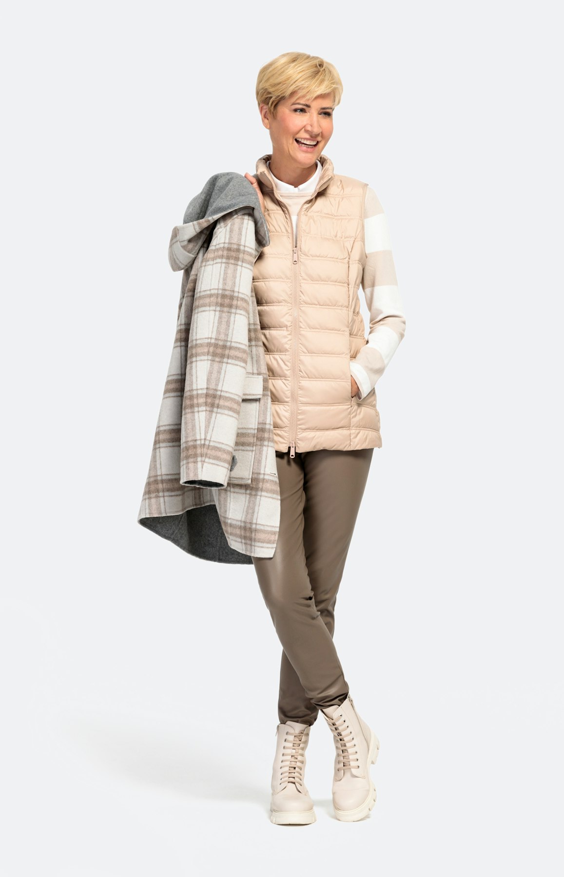 Mantel mit herausnehmbarer Weste