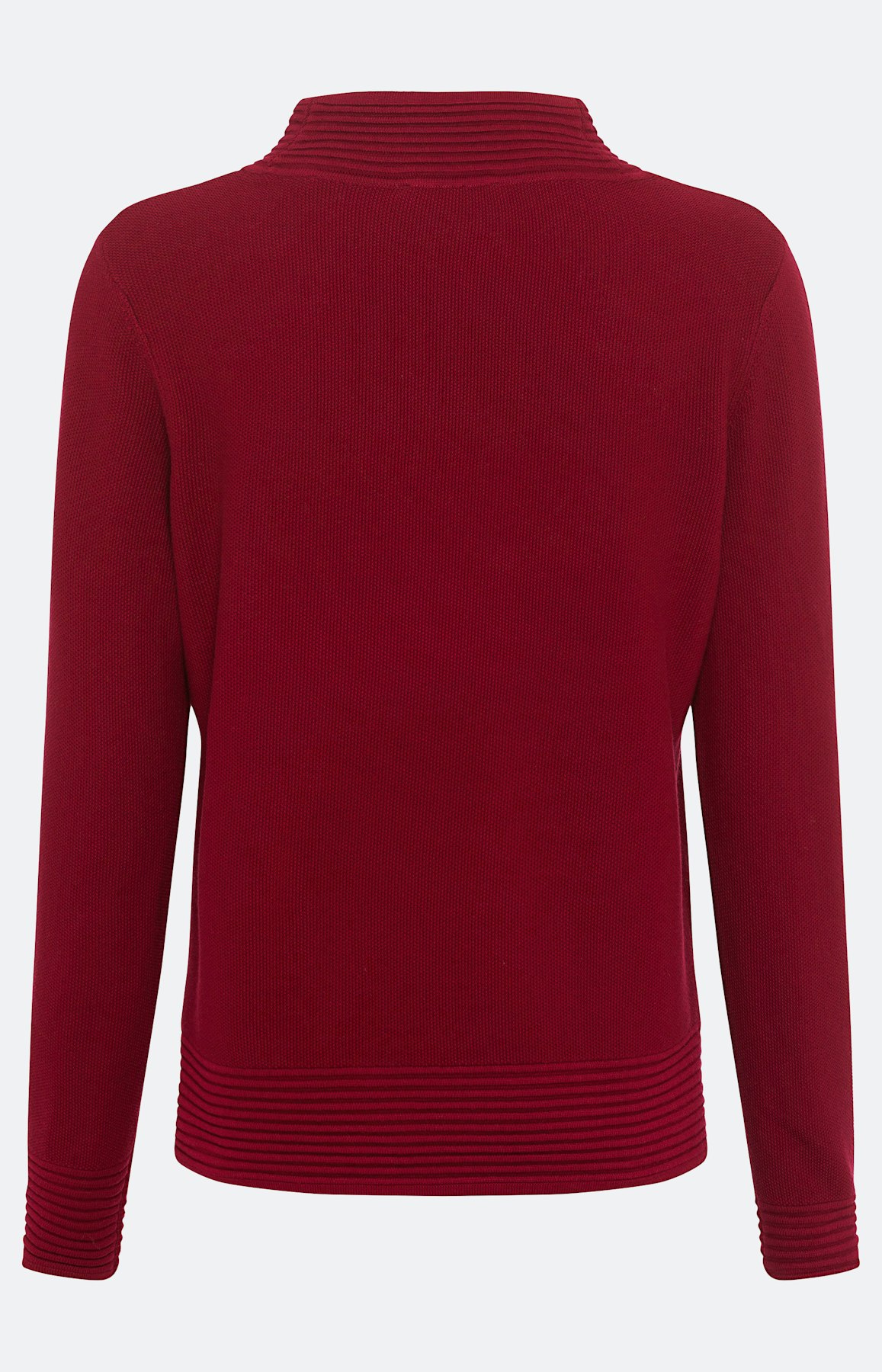 Strukturierter Langarm-Pullover