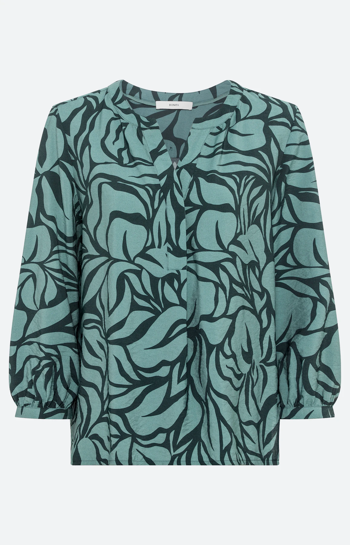 Bedruckte Bluse mit 3/4-Ärmel