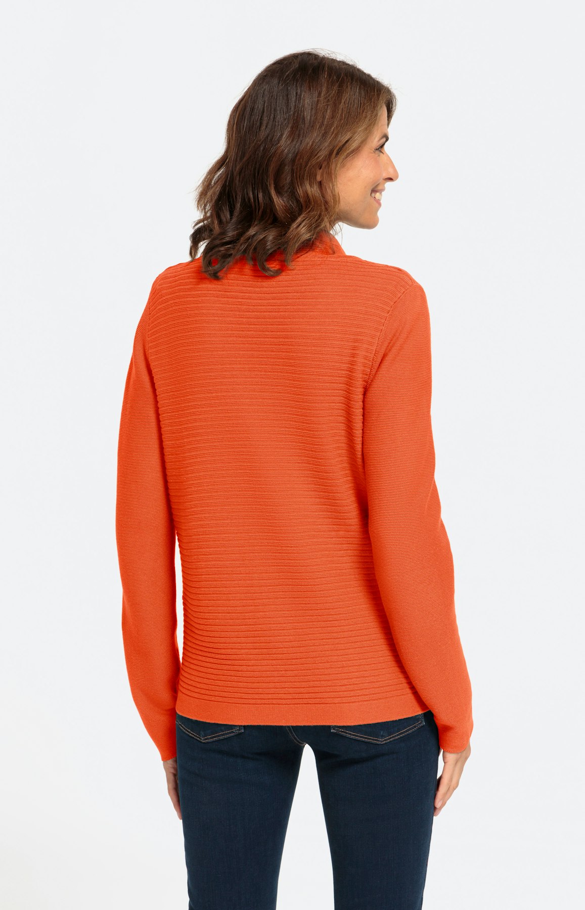 Cardigan mit Stehkragen und Langarm