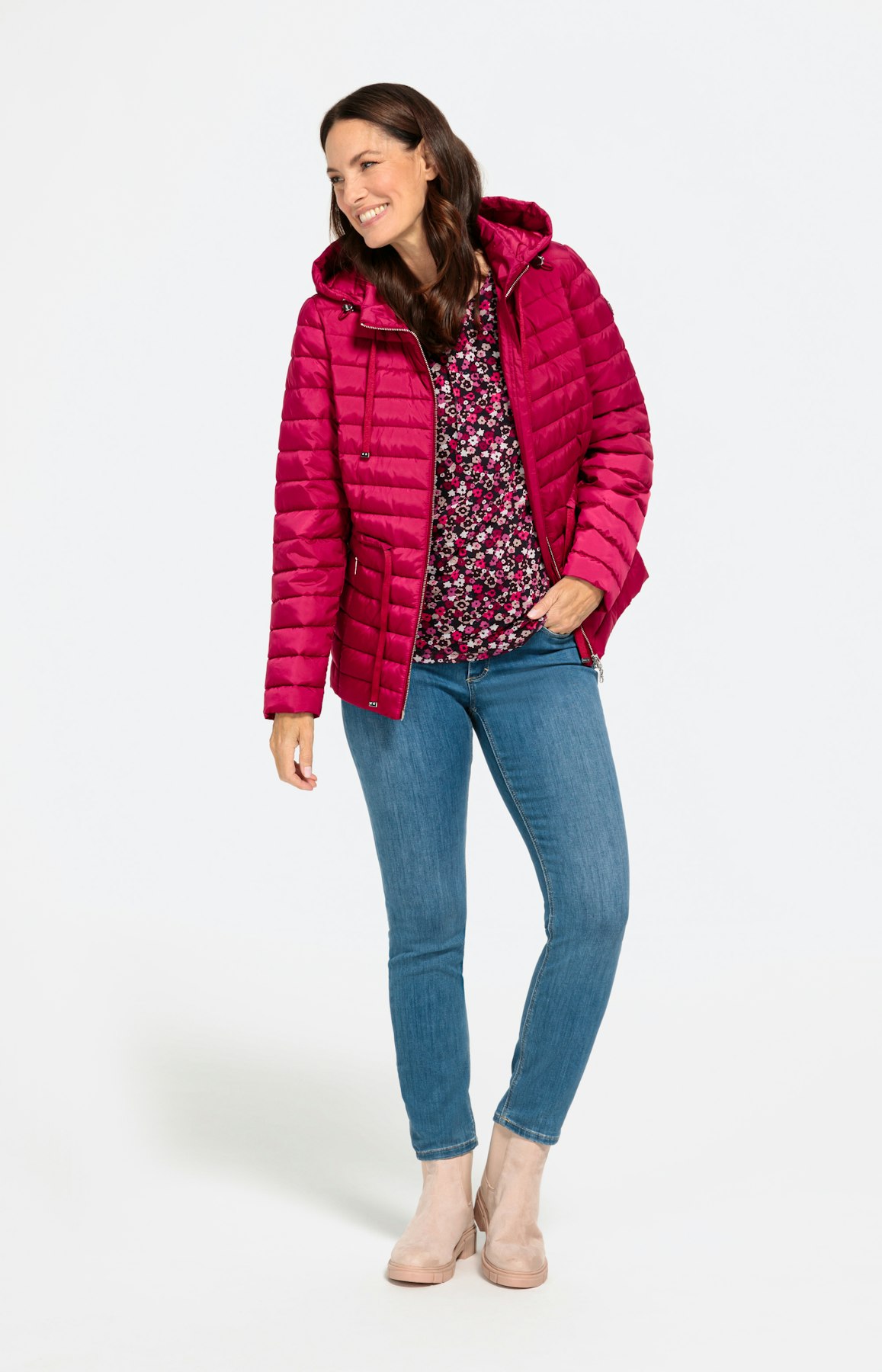 Steppjacke mit Kapuze