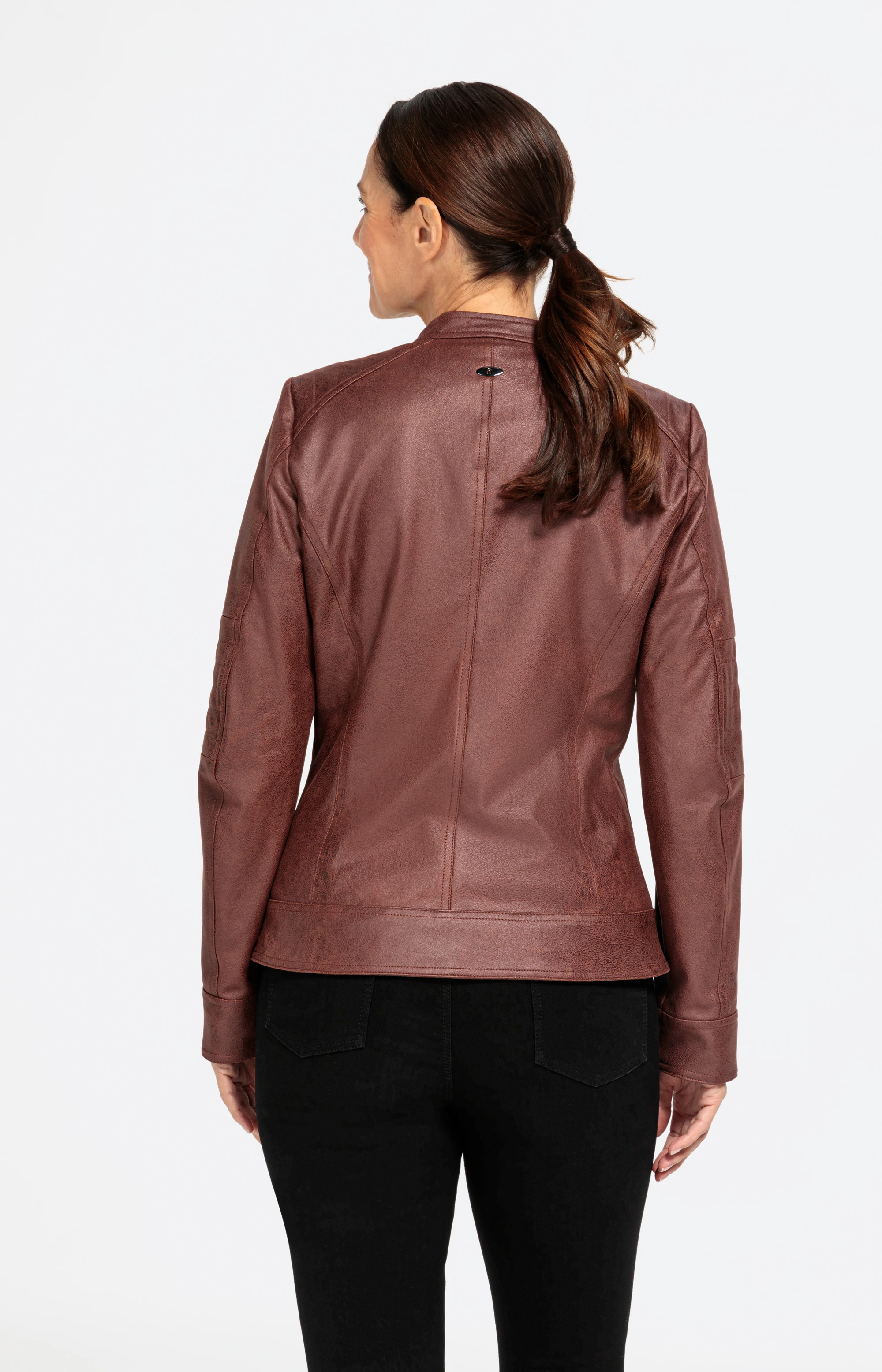 SMILODOX Crop Jacke Damen 'Brianna' – Taillierte Sportjacke Mit Stehkragen, Daumenlöchern & Reißverschlusstaschen Für Training, Yoga & Alltag