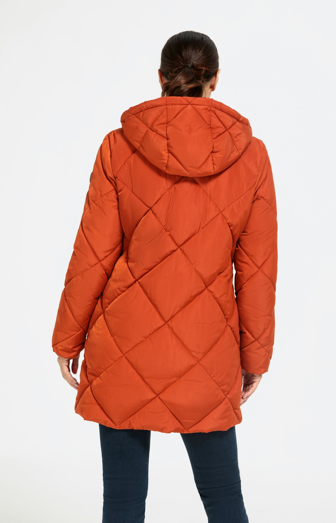 Stepp-Mantel mit Kapuze