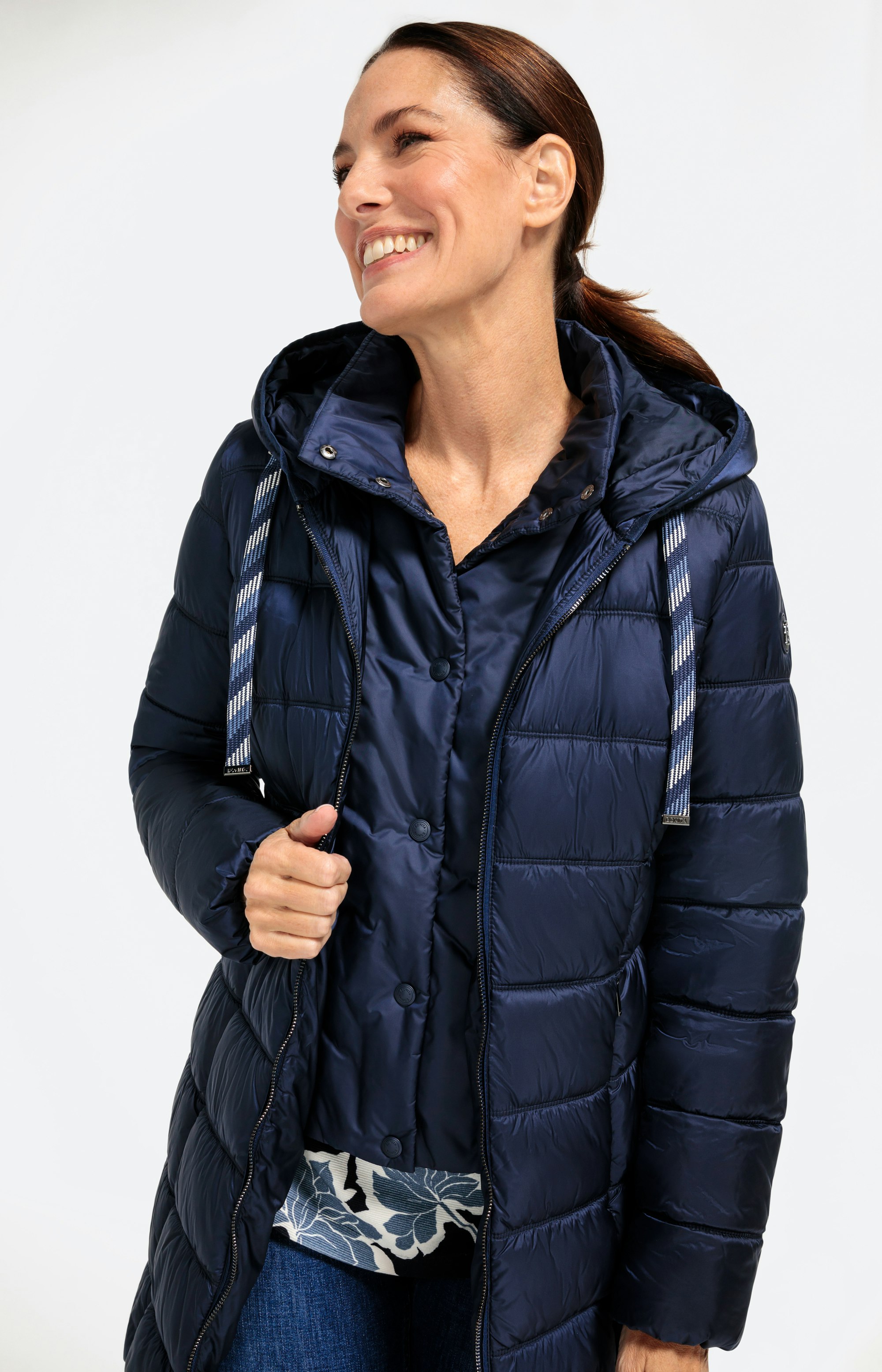 Mäntel Bonita Sale Jacken Gesteppter Mantel Mit Kapuze Und