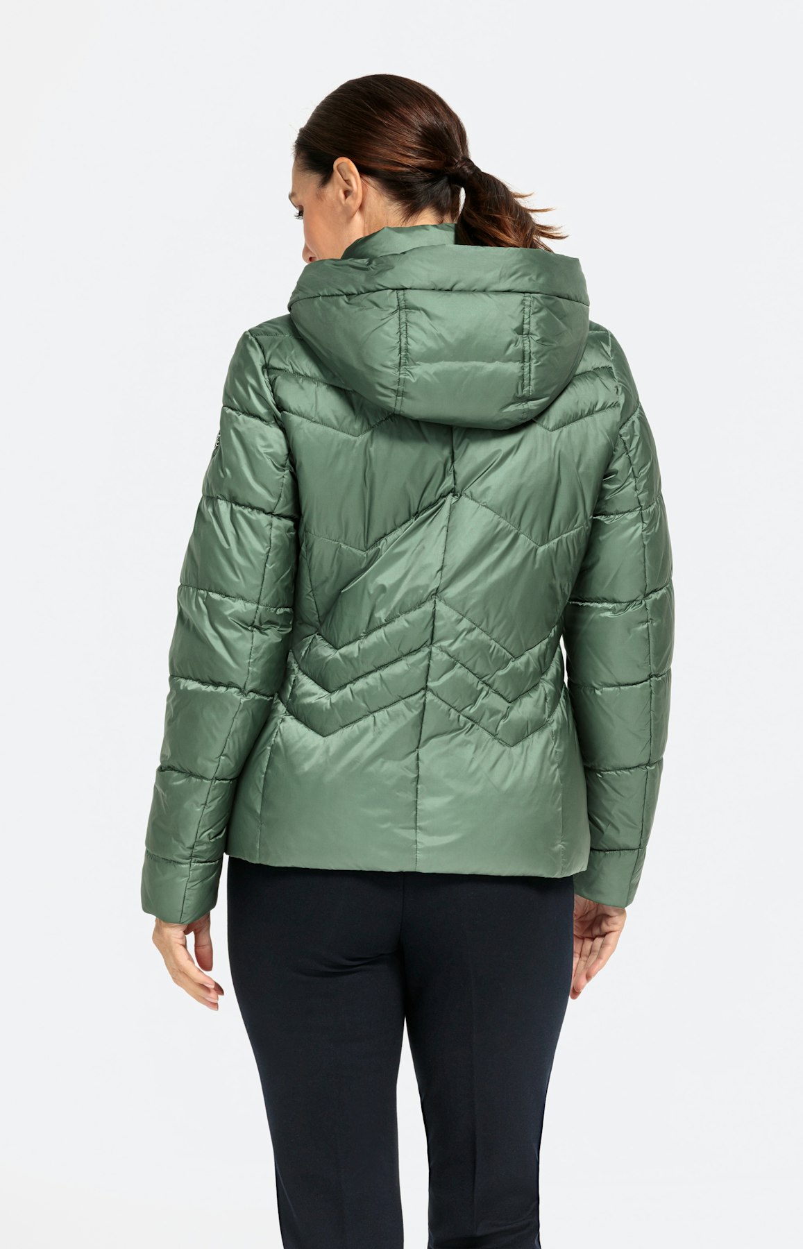 Gewatteerd jack met afneembare capuchon