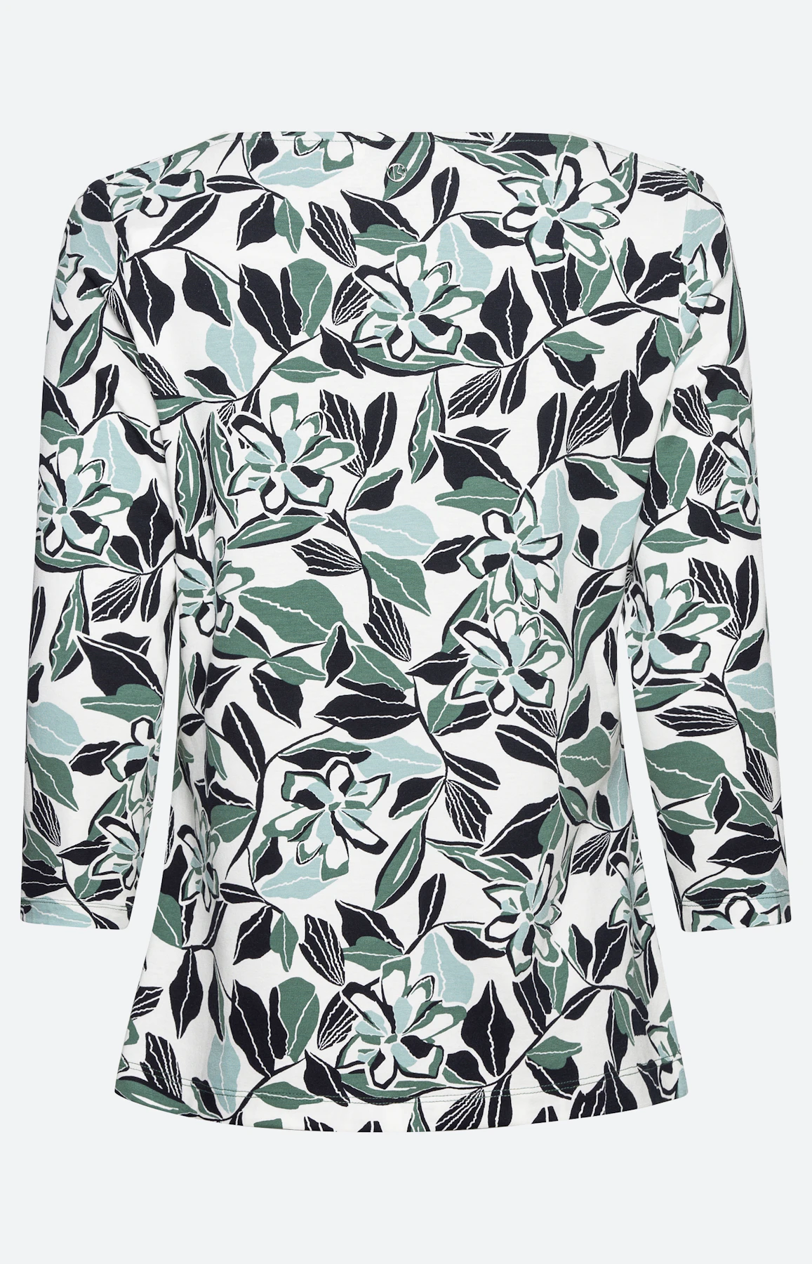 3/4-Arm Shirt mit floralem Muster