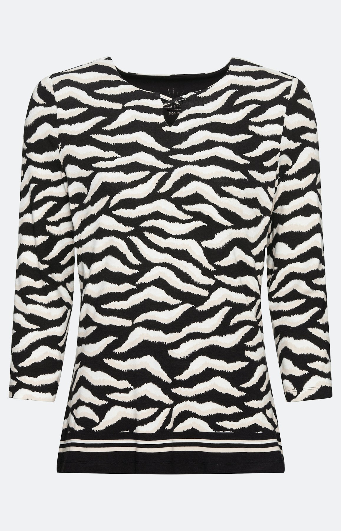 Langes Shirt mit Zebramuster