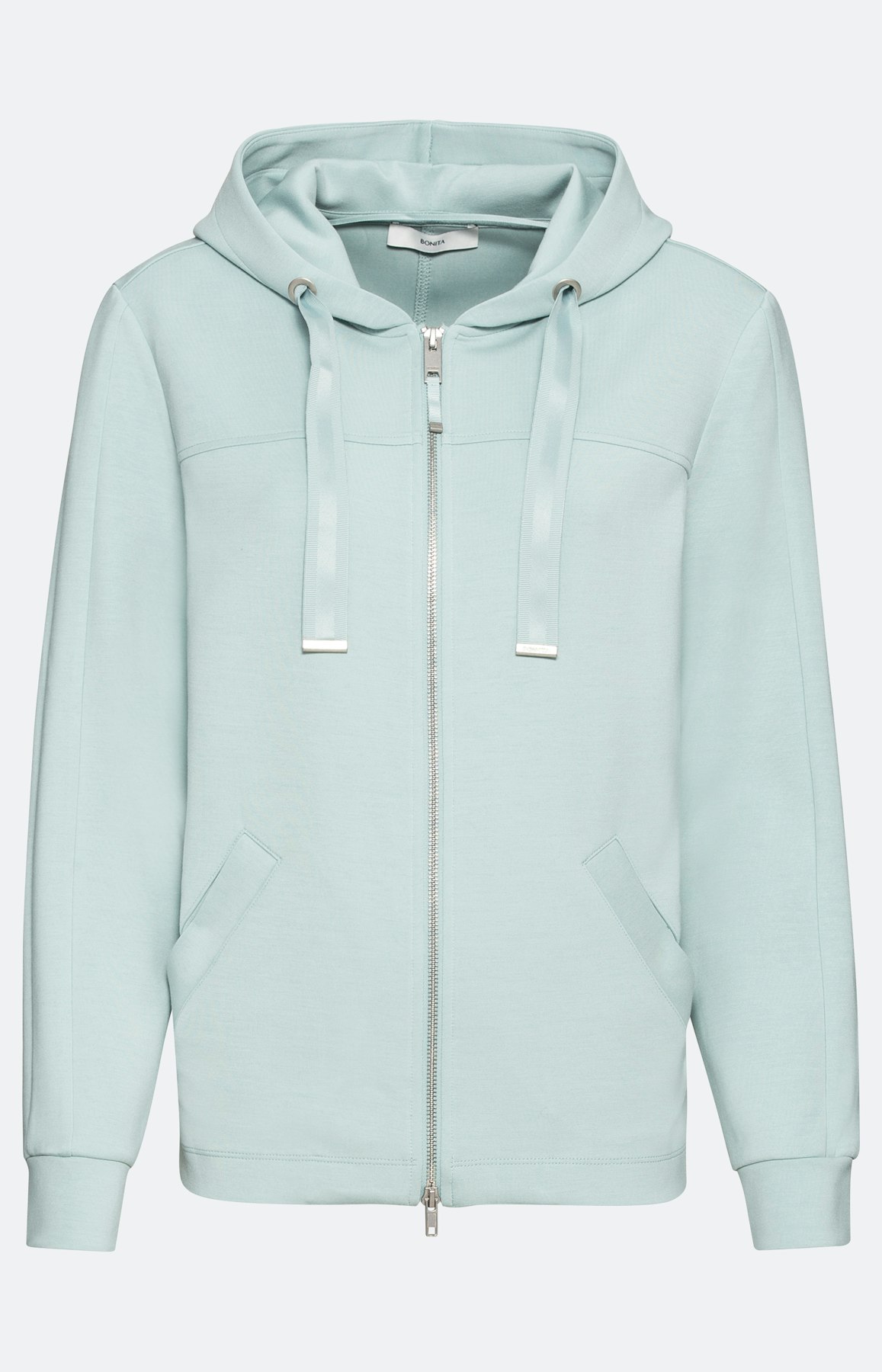 Kapuzen-Sweatjacke mit langem Ärmel