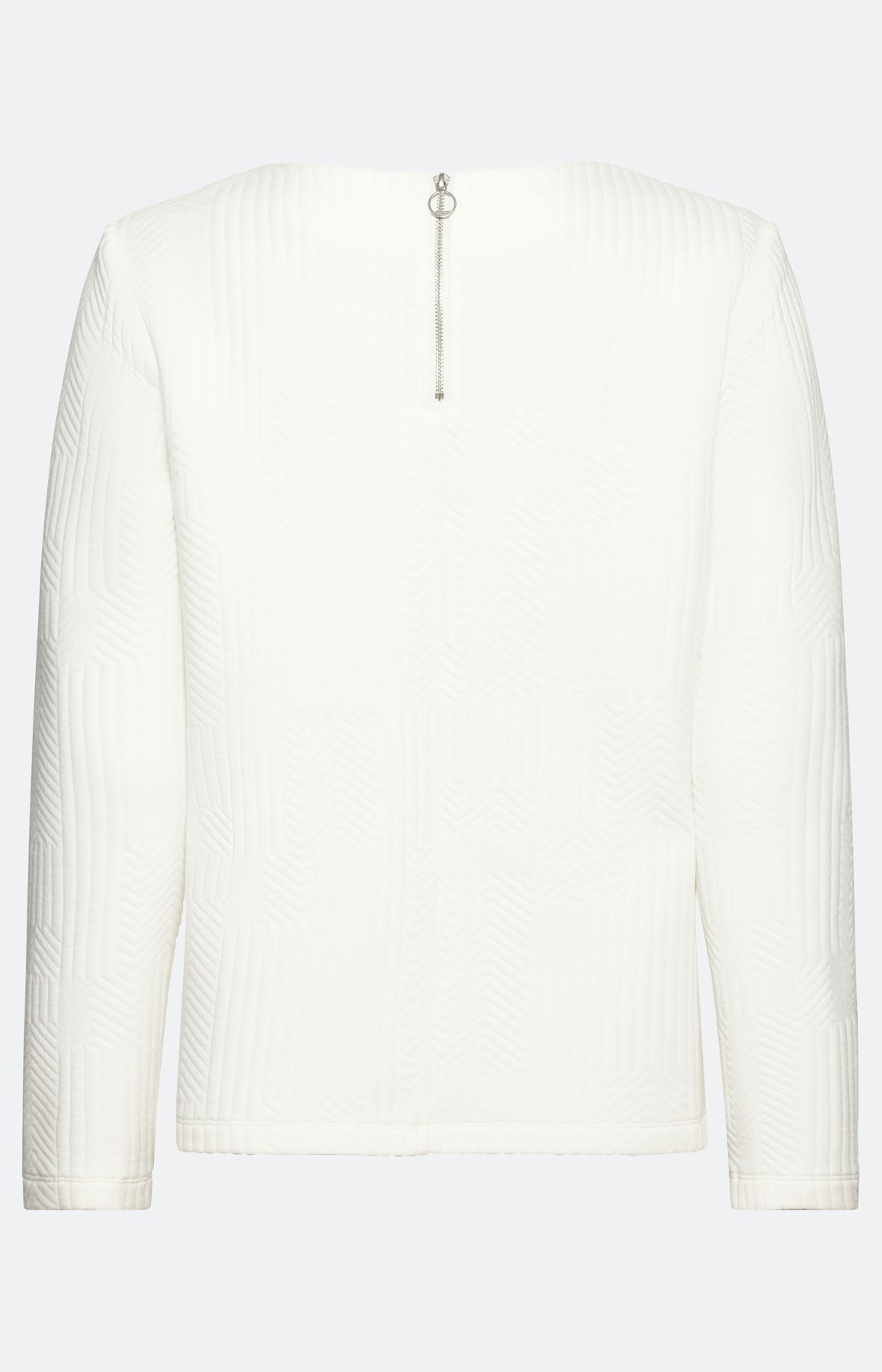 Struktur-Sweatshirt mit langem Arm