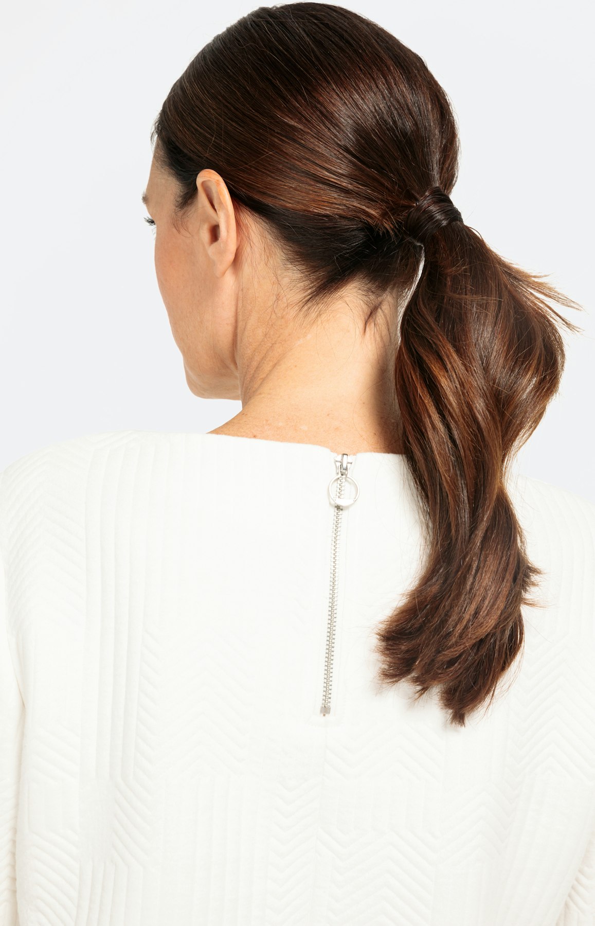 Struktur-Sweatshirt mit langem Arm