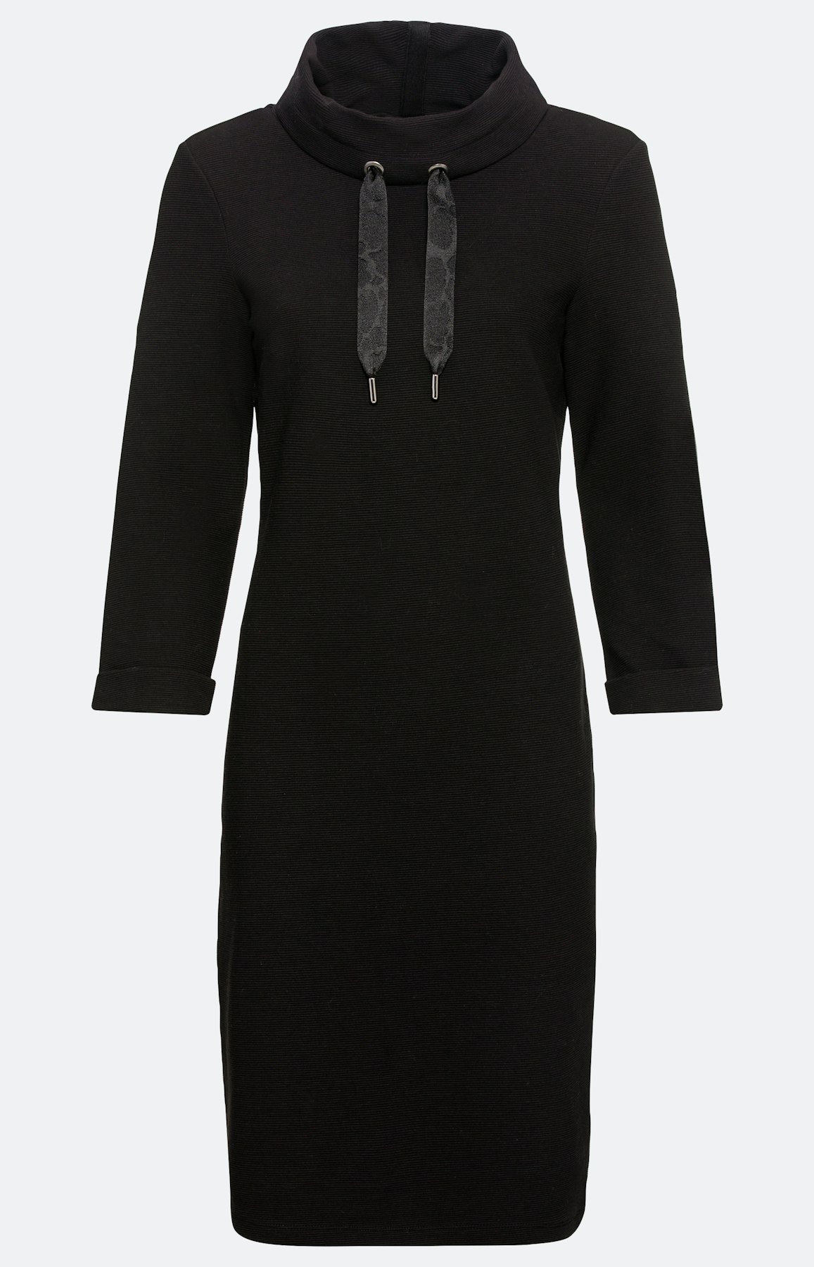 Sweatkleid mit hohem Kragen
