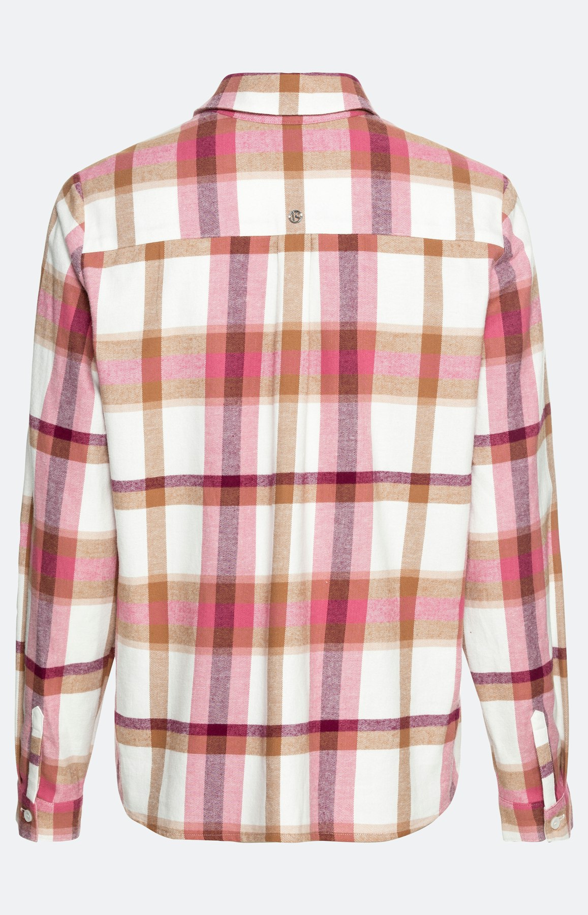 Karierte Langarm-Bluse