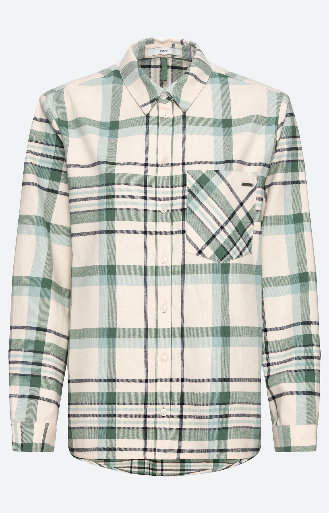 Langes Hemd mit Karomuster