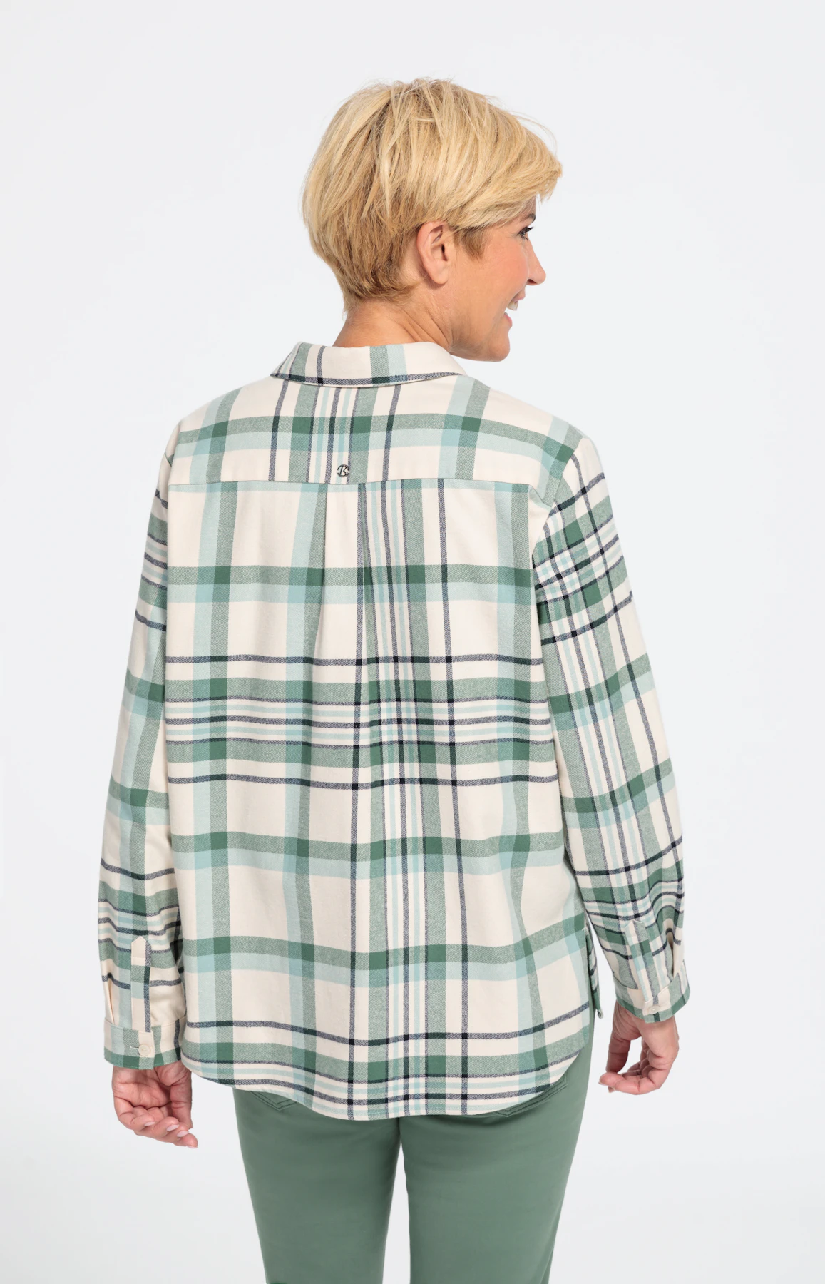 Langes Hemd mit Karomuster