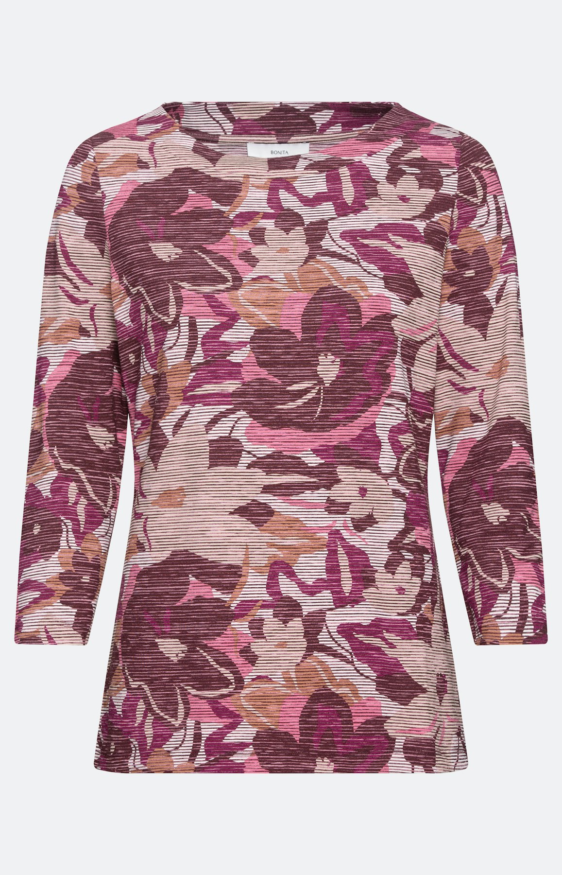 Shirt mit floralem Muster und 3/4-Ärmel