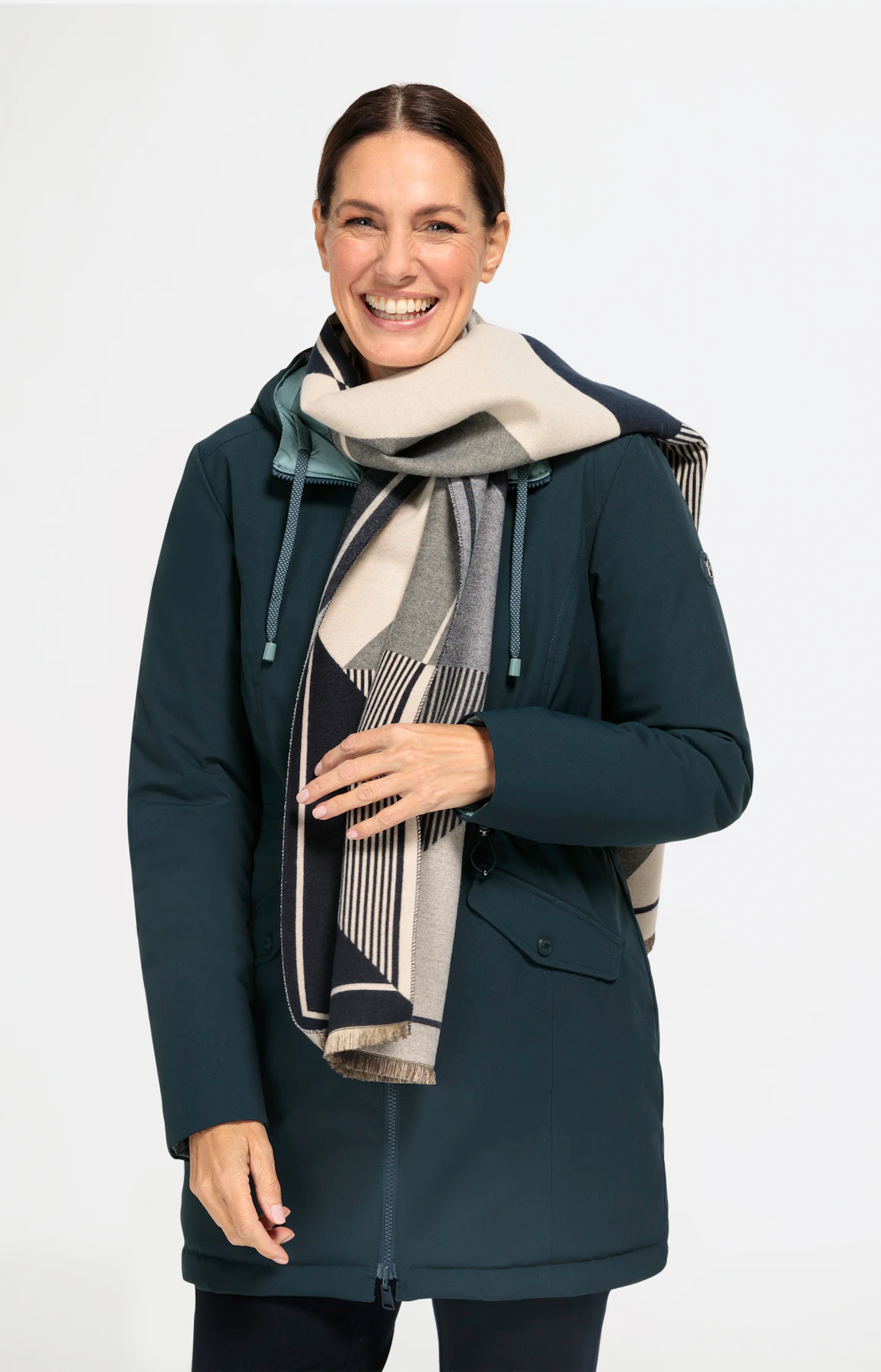 Schal mit Muster-Mix