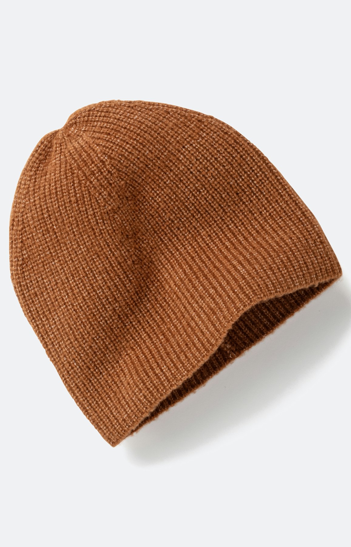 Einfarbige Strickmütze