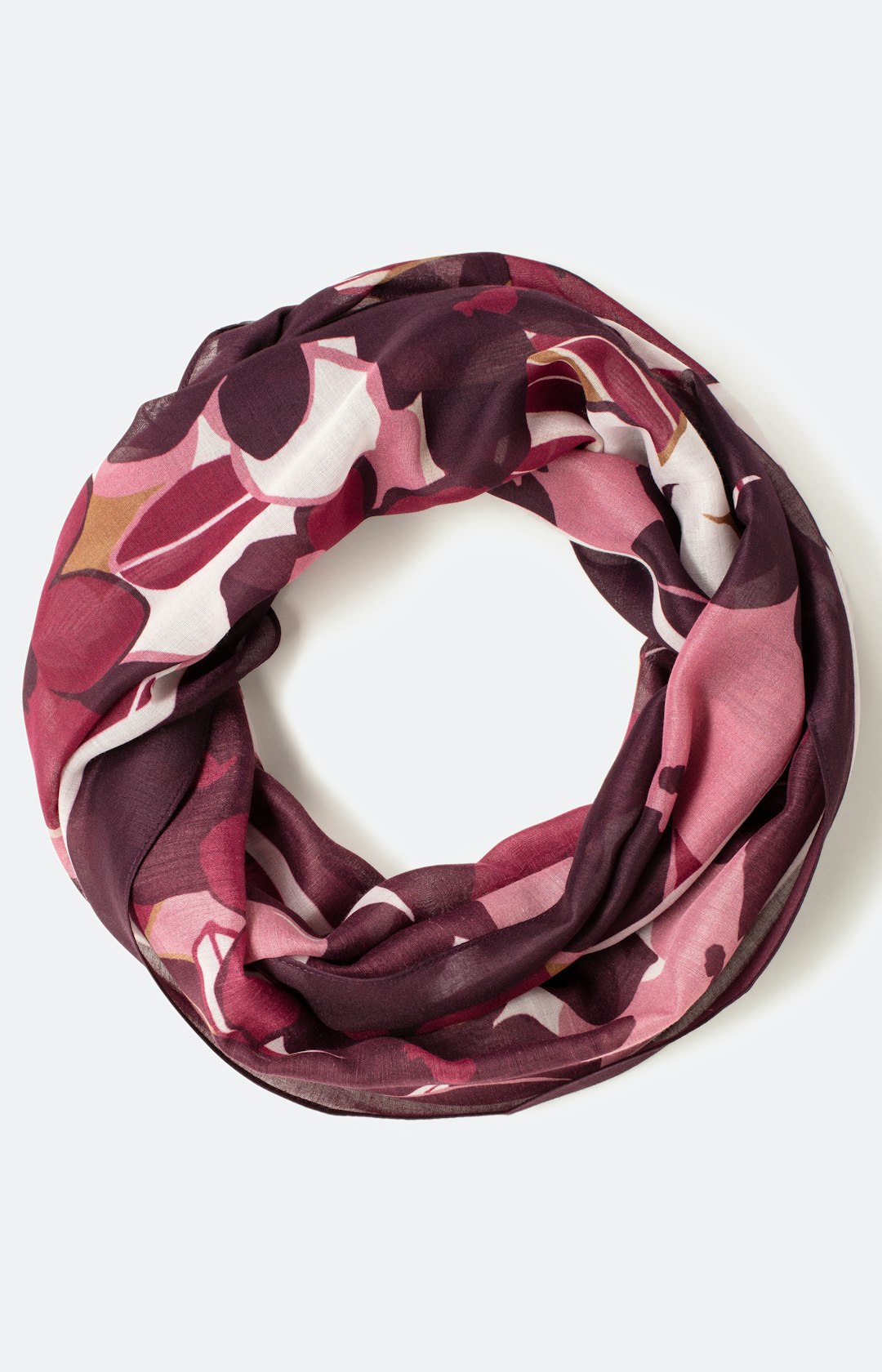 Loop-Schal mit floralem Muster