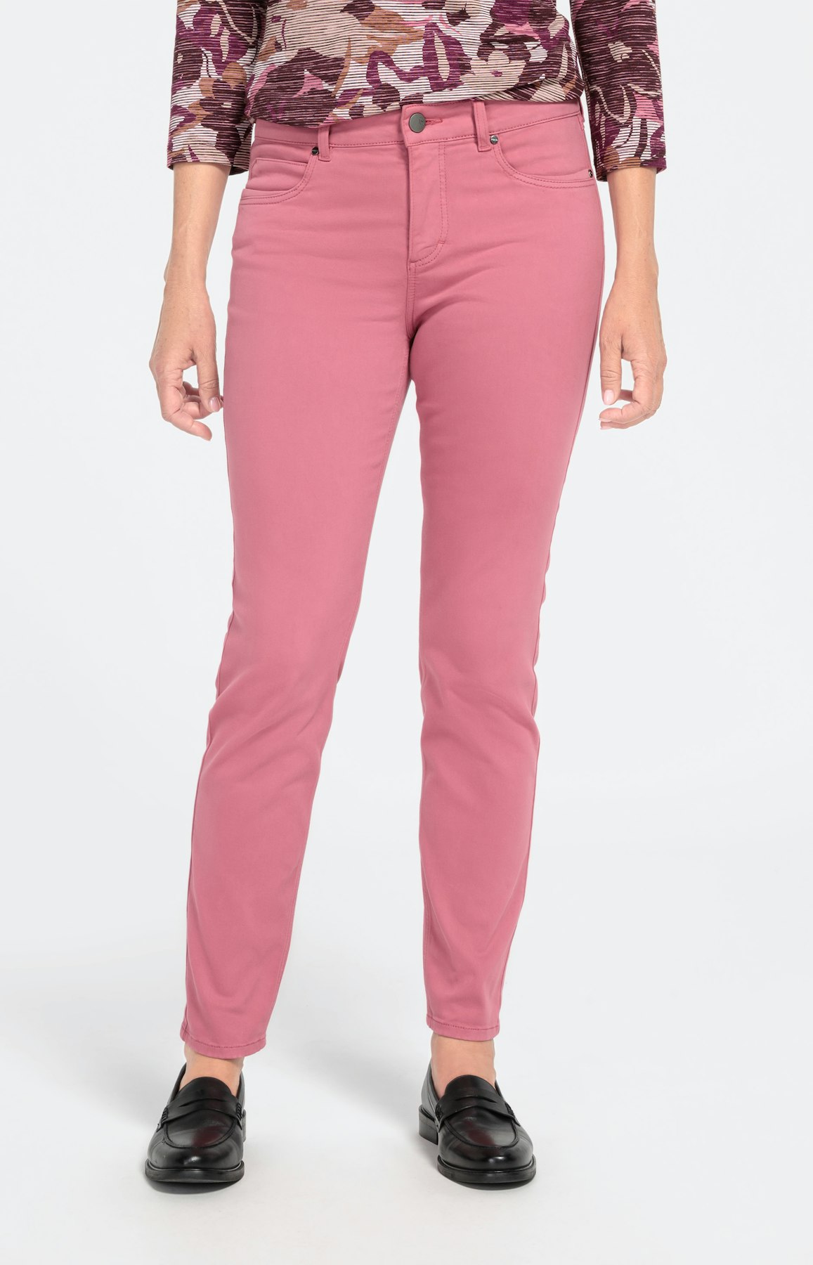 Farbige Stretch-Denim mit 5 Pockets