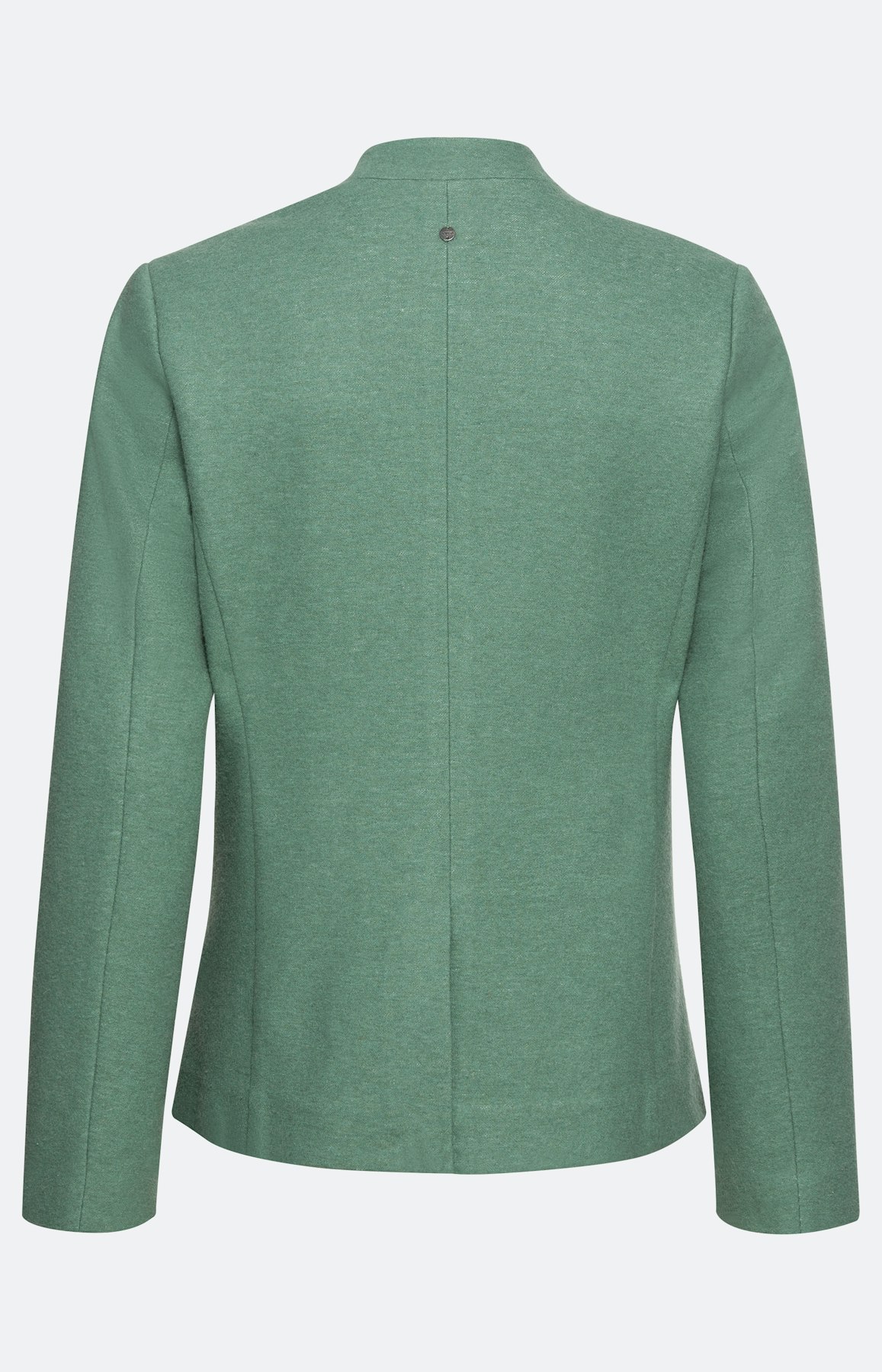 Woll-Blazer mit Knöpfen und Stehkragen