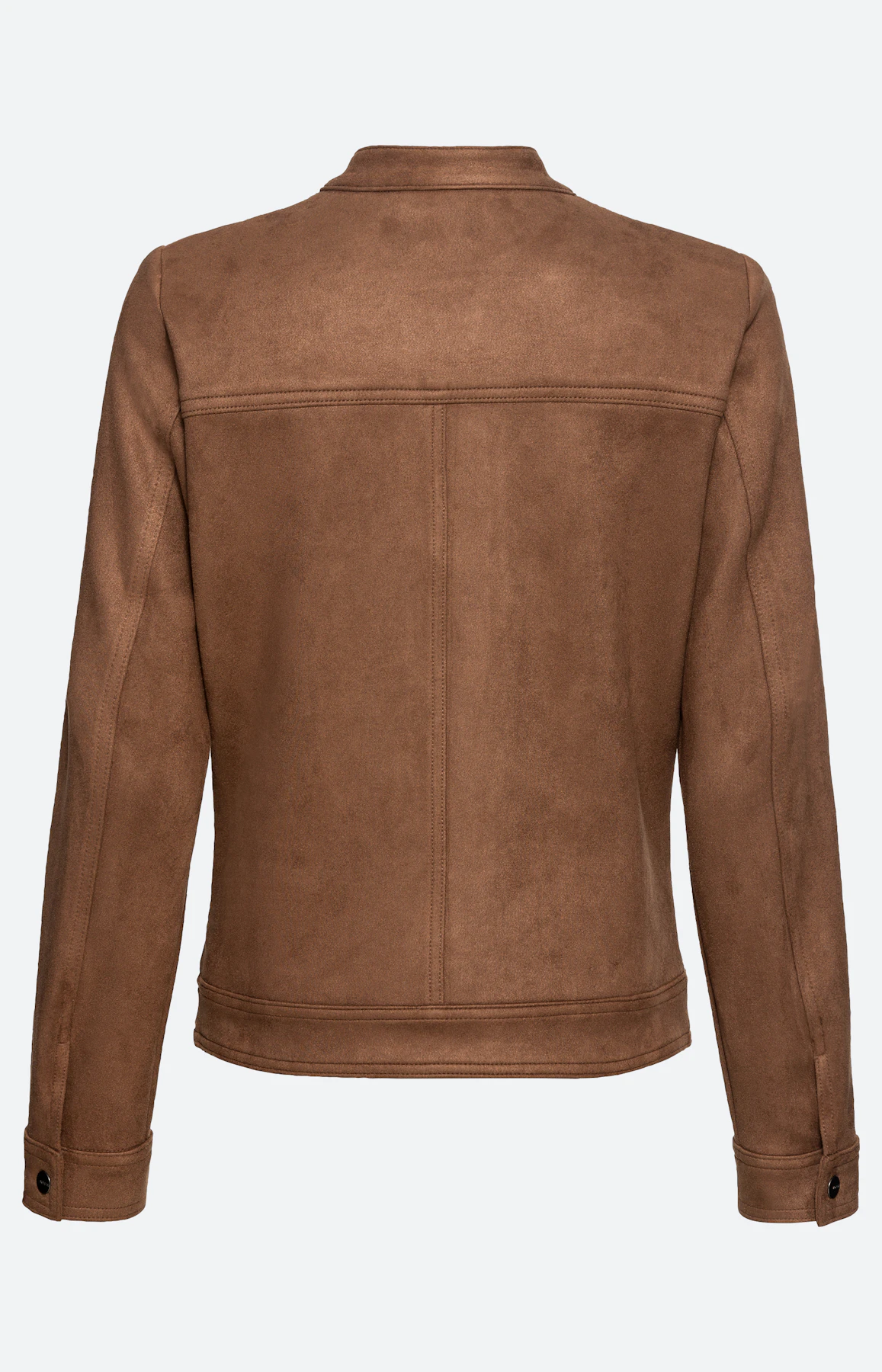 Kunstleren jas in suède-look