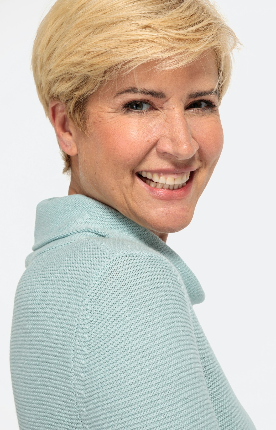 Unifarbener Pullover mit 1/1-Arm