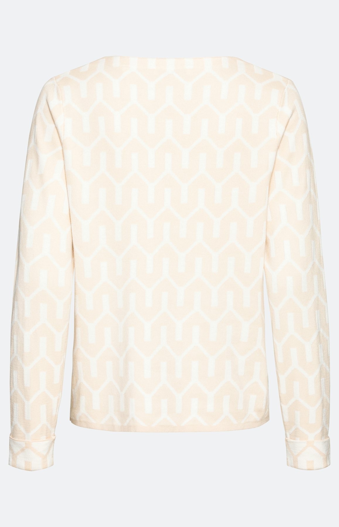 Langarm-Pullover mit grafischem Muster