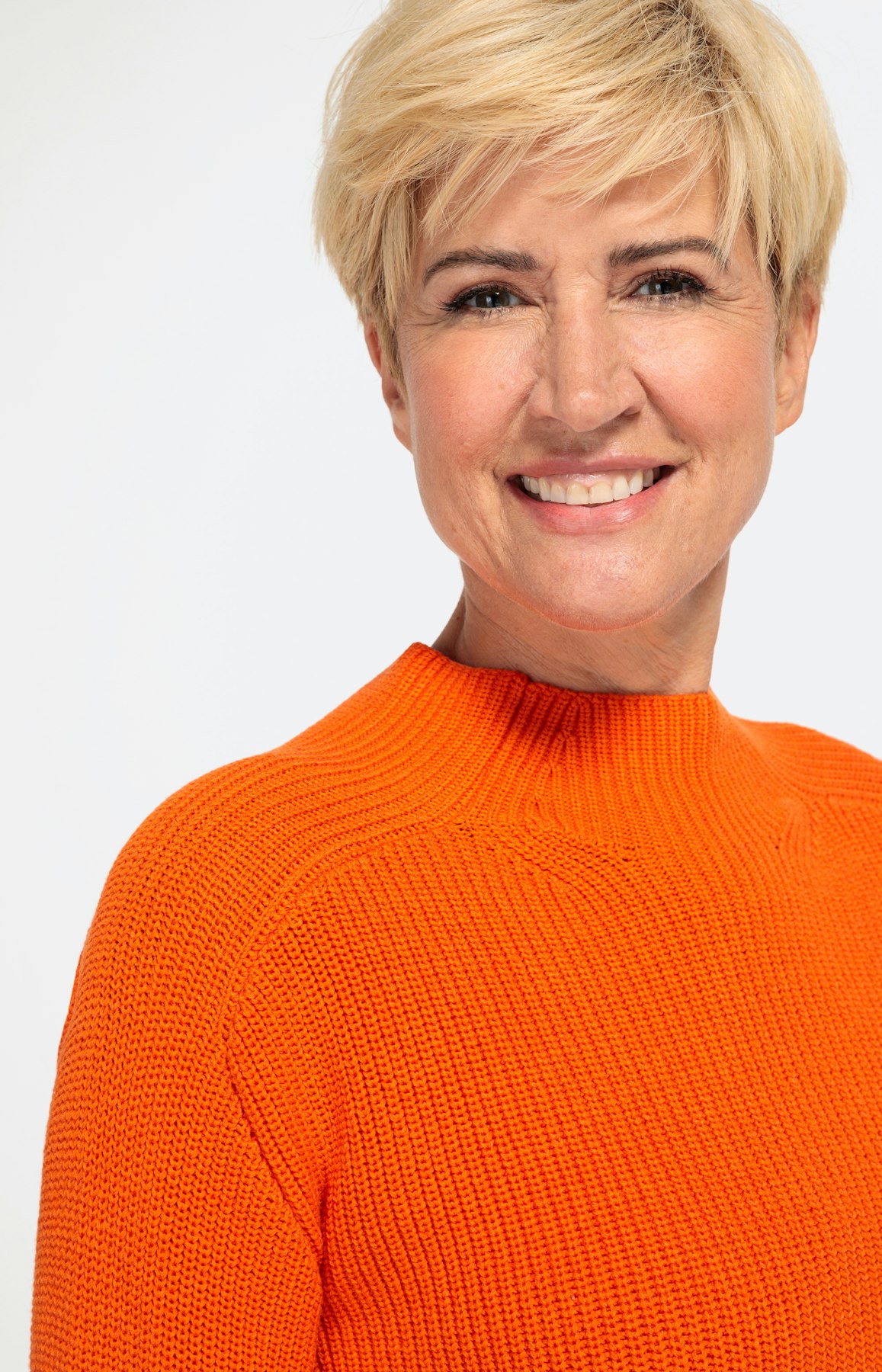 Pullover mit Stehkragen und 1/1-Arm