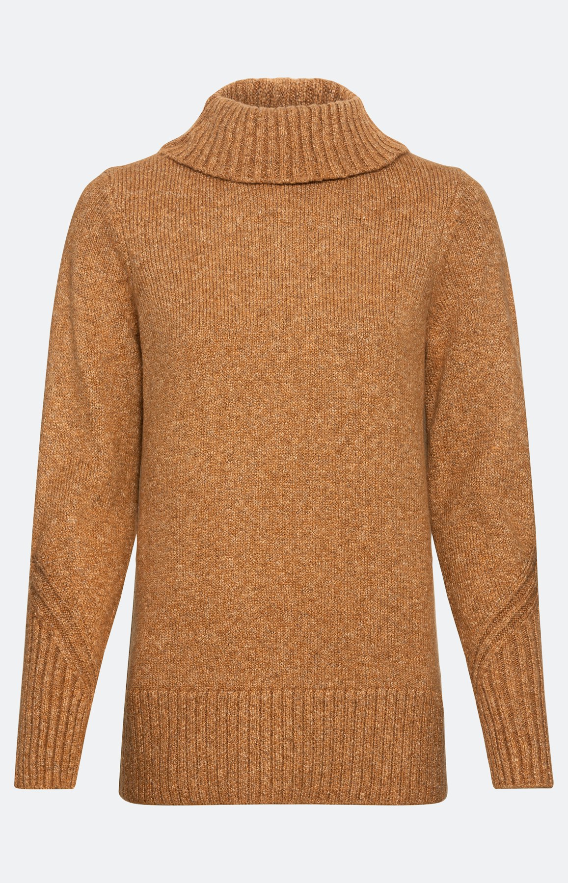 Langärmliger Pullover mit Ripp-Details