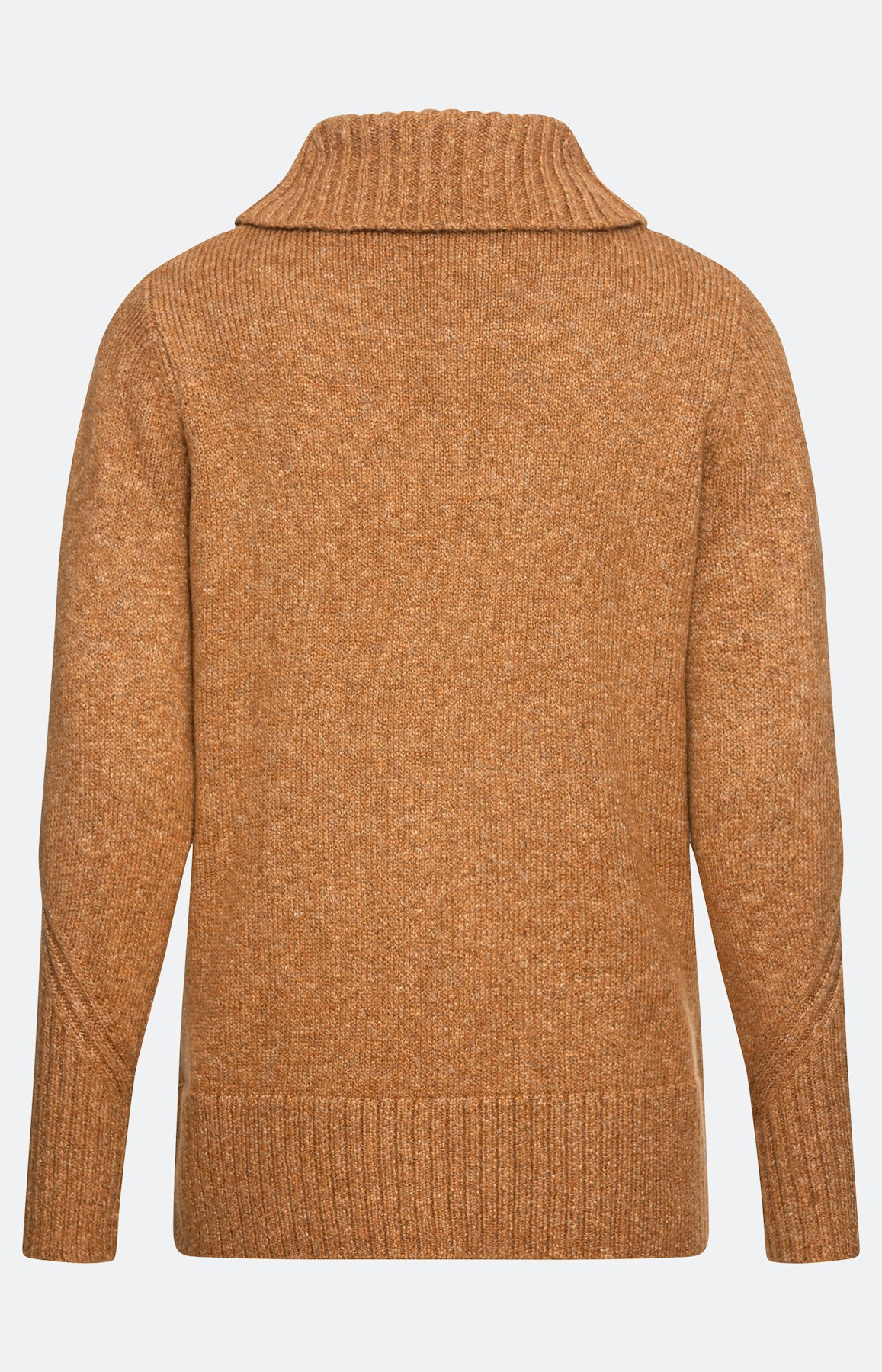 Langärmliger Pullover mit Ripp-Details