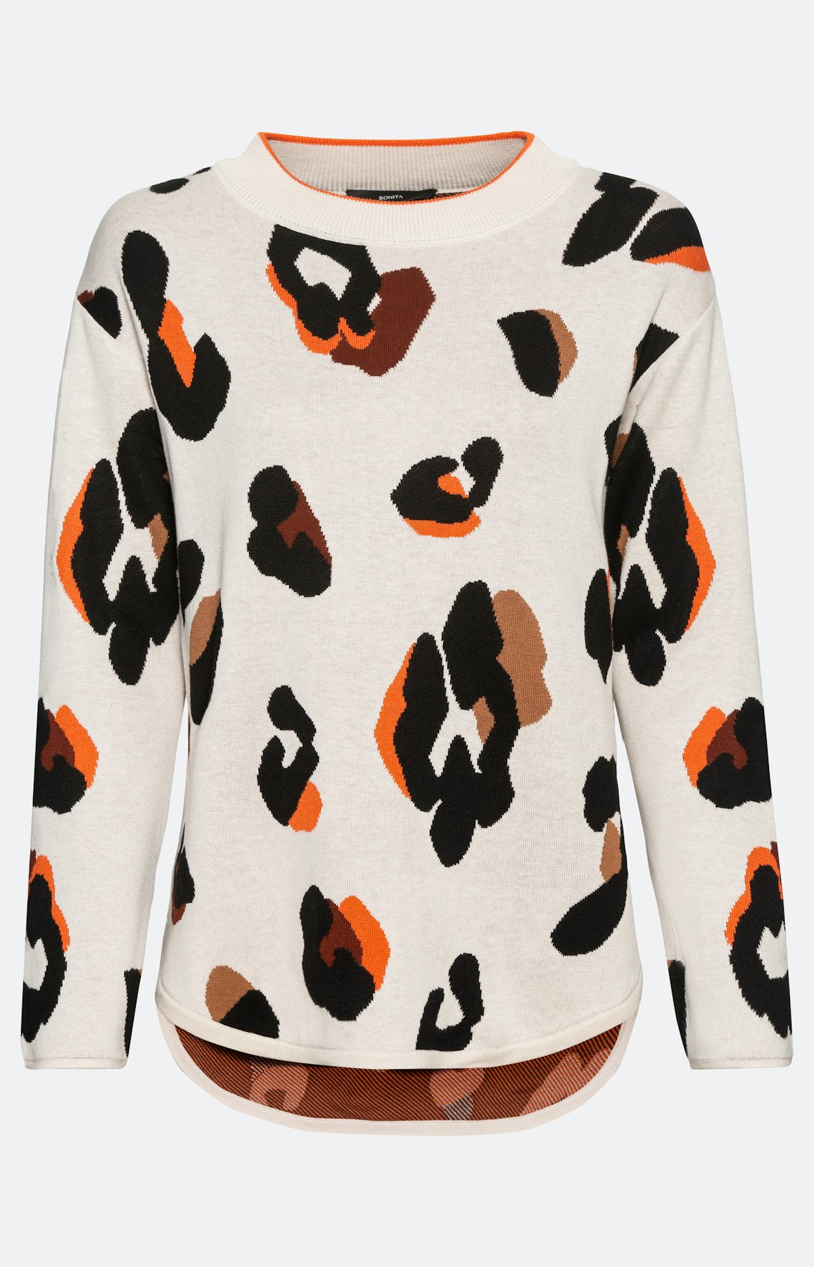 Pullover mit Muster und langem Arm