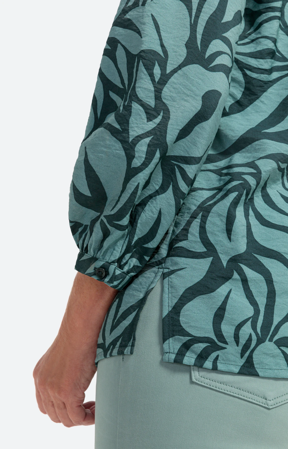 Bedruckte Bluse mit 3/4-Ärmel