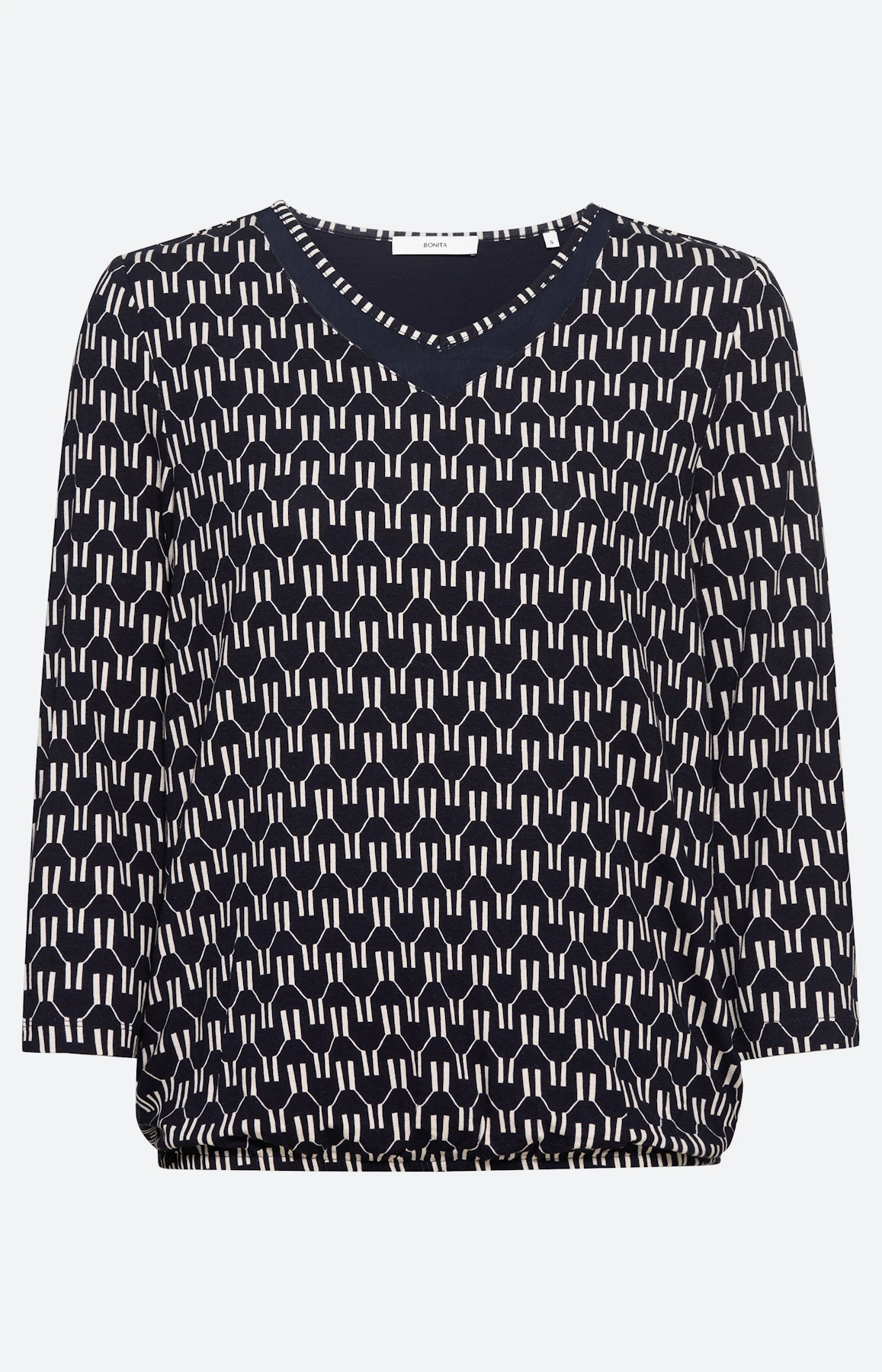 Shirt mit Mesh-Einsatz und 3/4-Ärmel