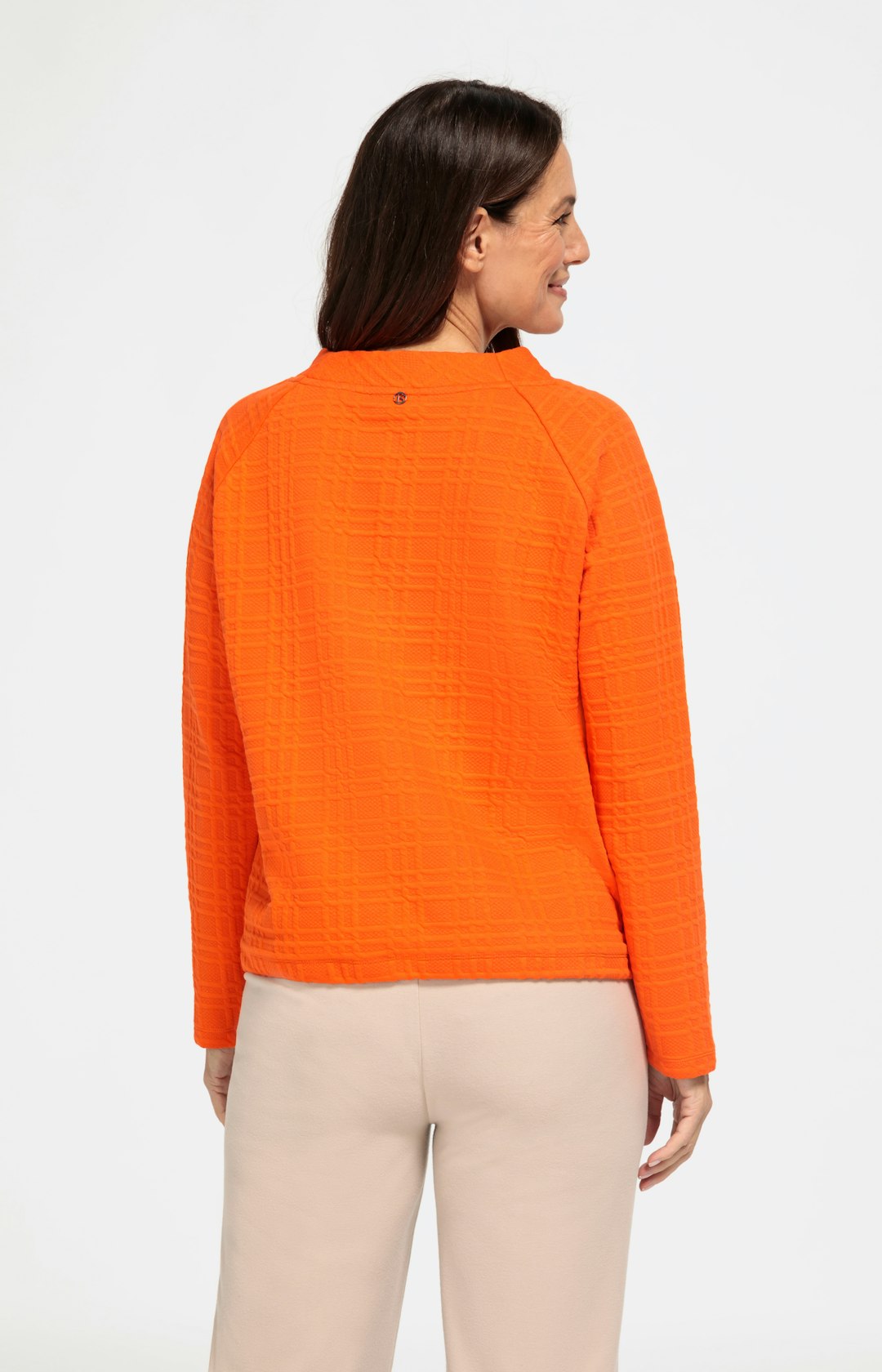 Strukturiertes Langarm-Sweatshirt