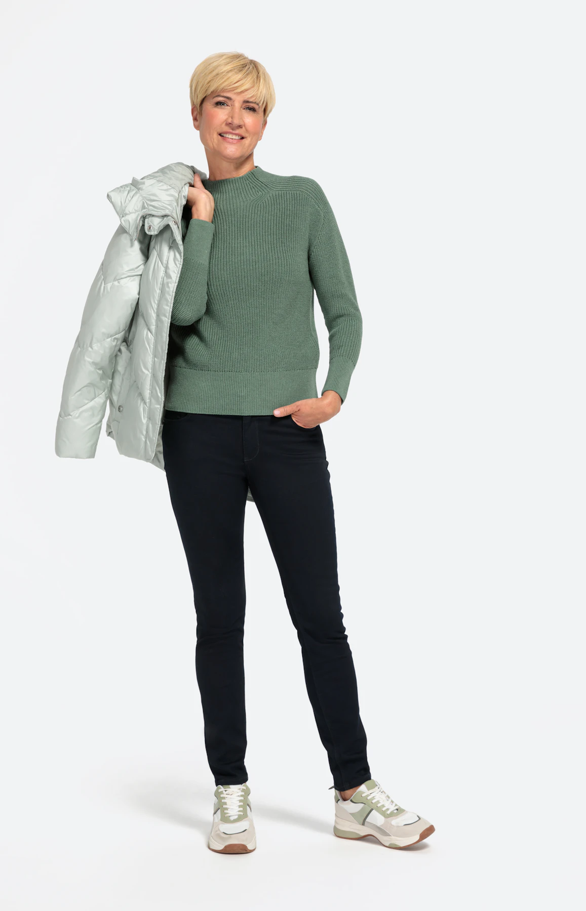 Strukturierter Damen Pullover Weich Modern Look – Velmora main image 1