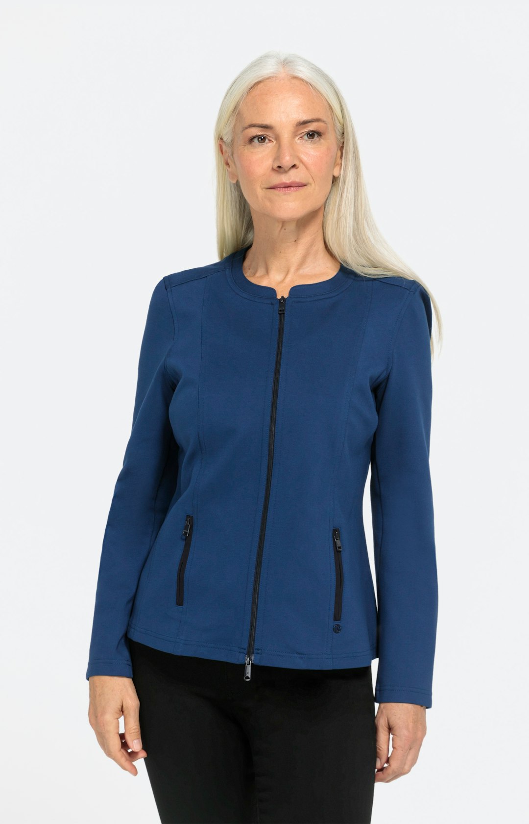 Jersey-blazer met ritssluiting – Bonita - Main Image